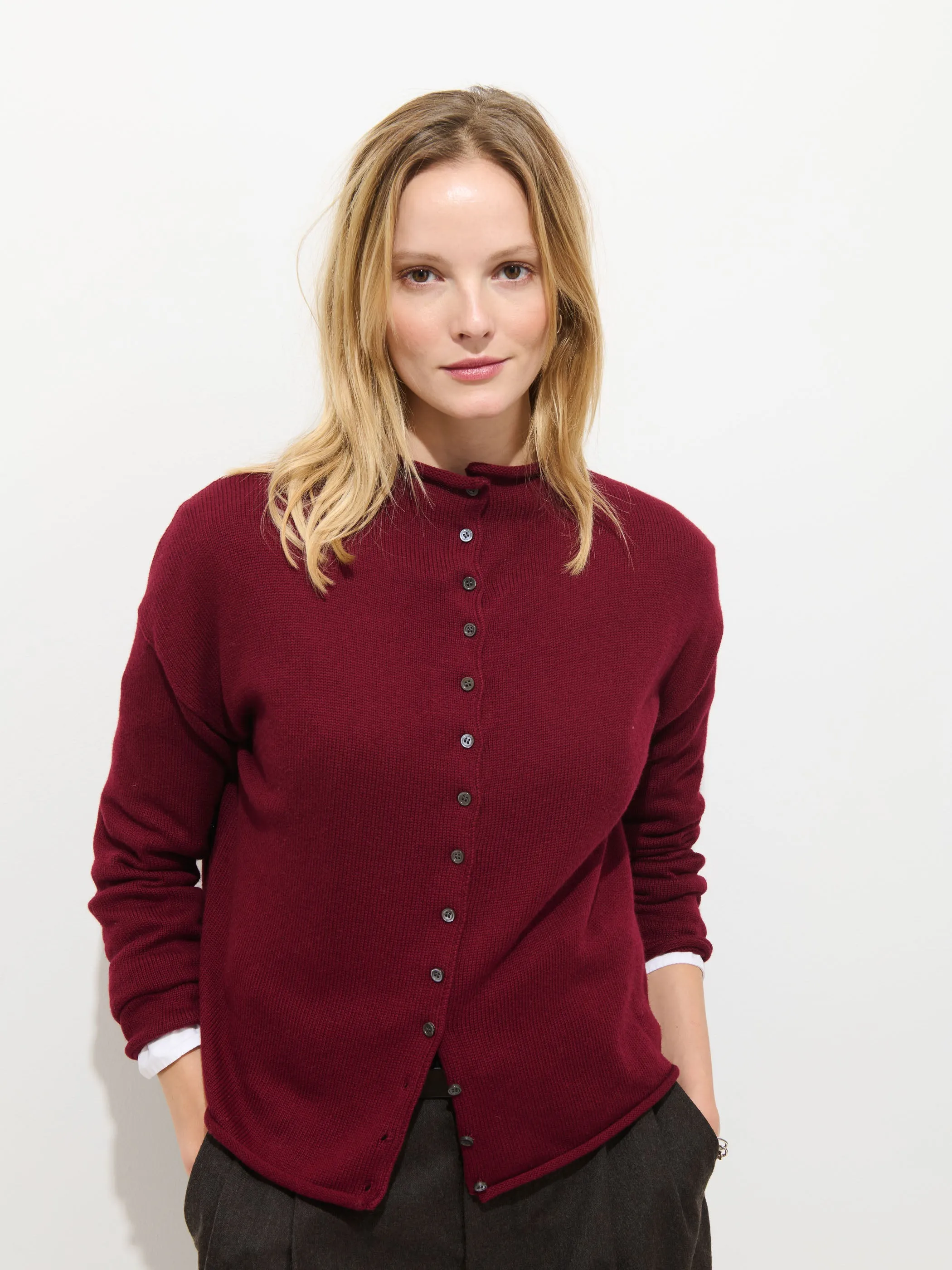 Taylor Cardigan In Cotton Cashmere sold by Alex Mill product image thumbnail 2