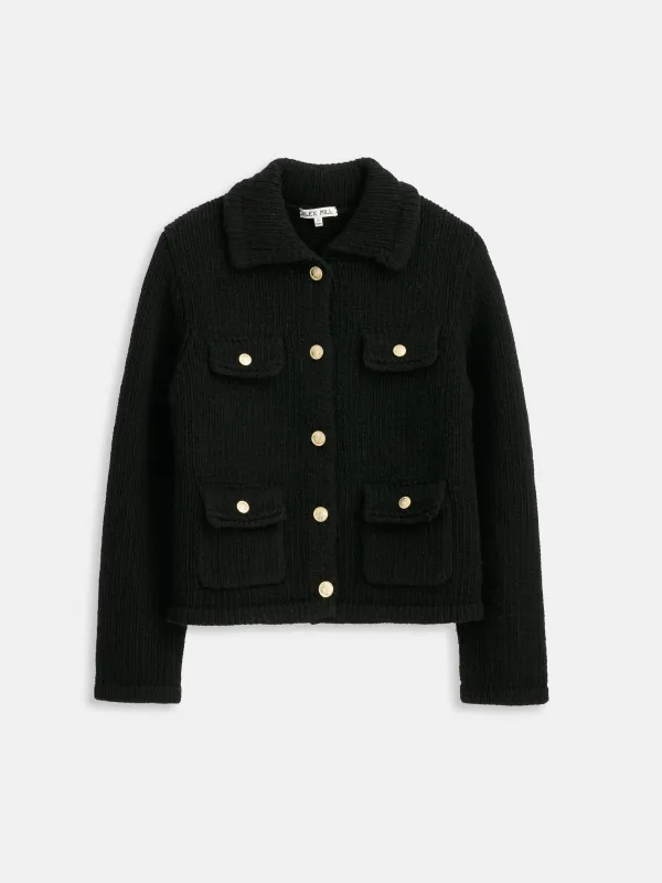 Edinburgh Sweater Jacket In Merino Wool sold by Alex Mill