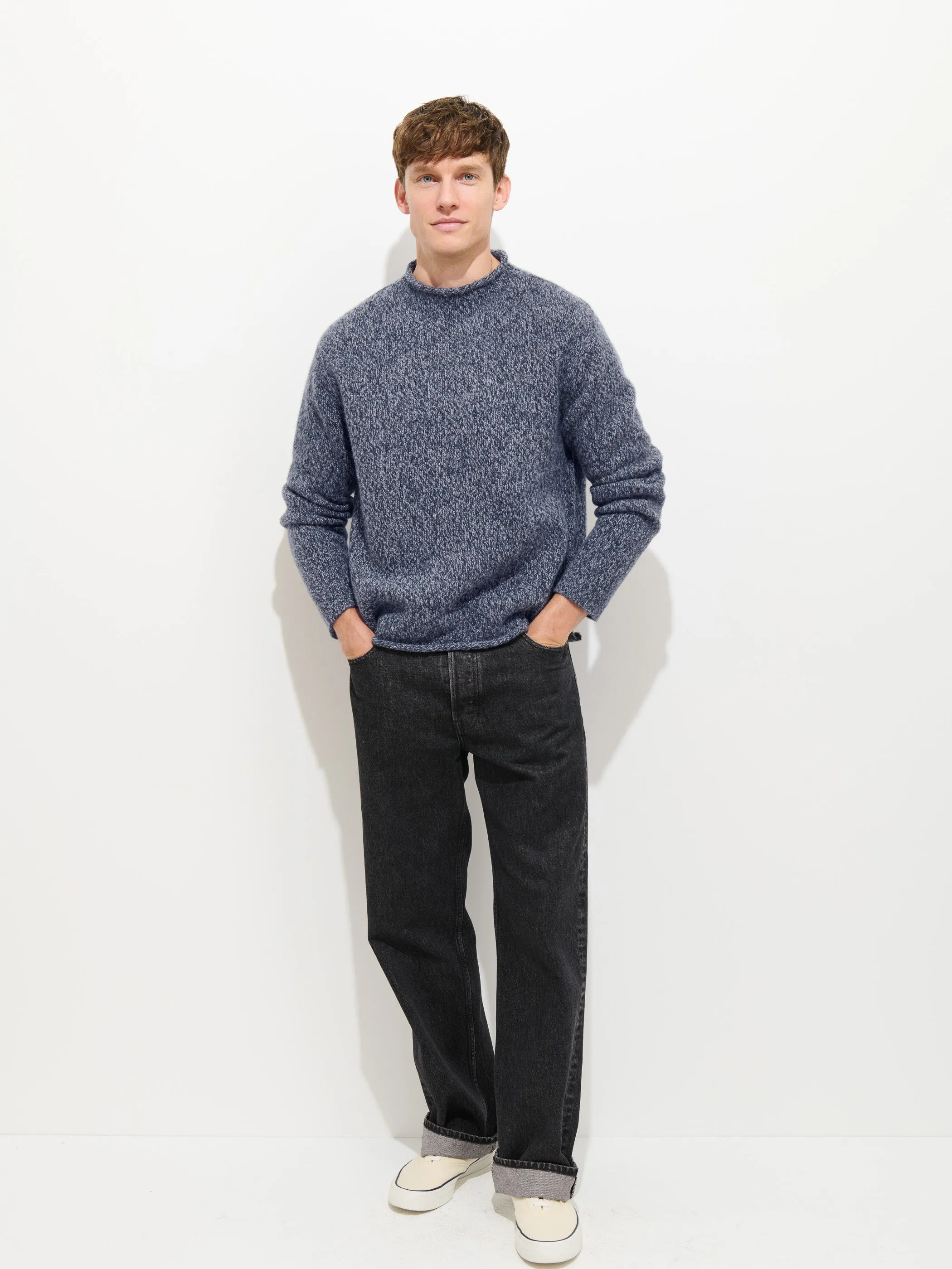 Marled Rollneck In Merino Wool sold by Alex Mill product image thumbnail 3