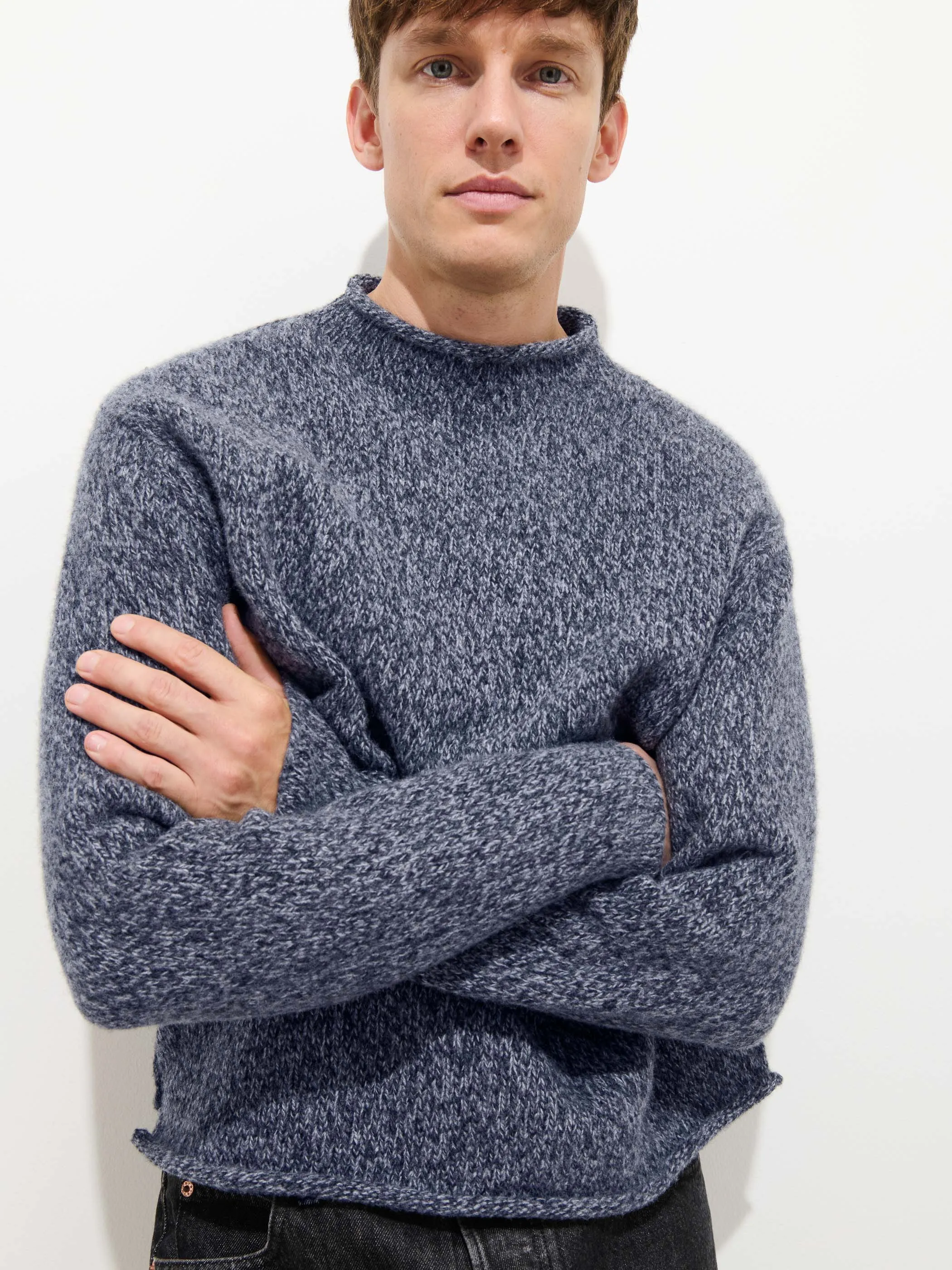 Marled Rollneck In Merino Wool sold by Alex Mill product image thumbnail 4