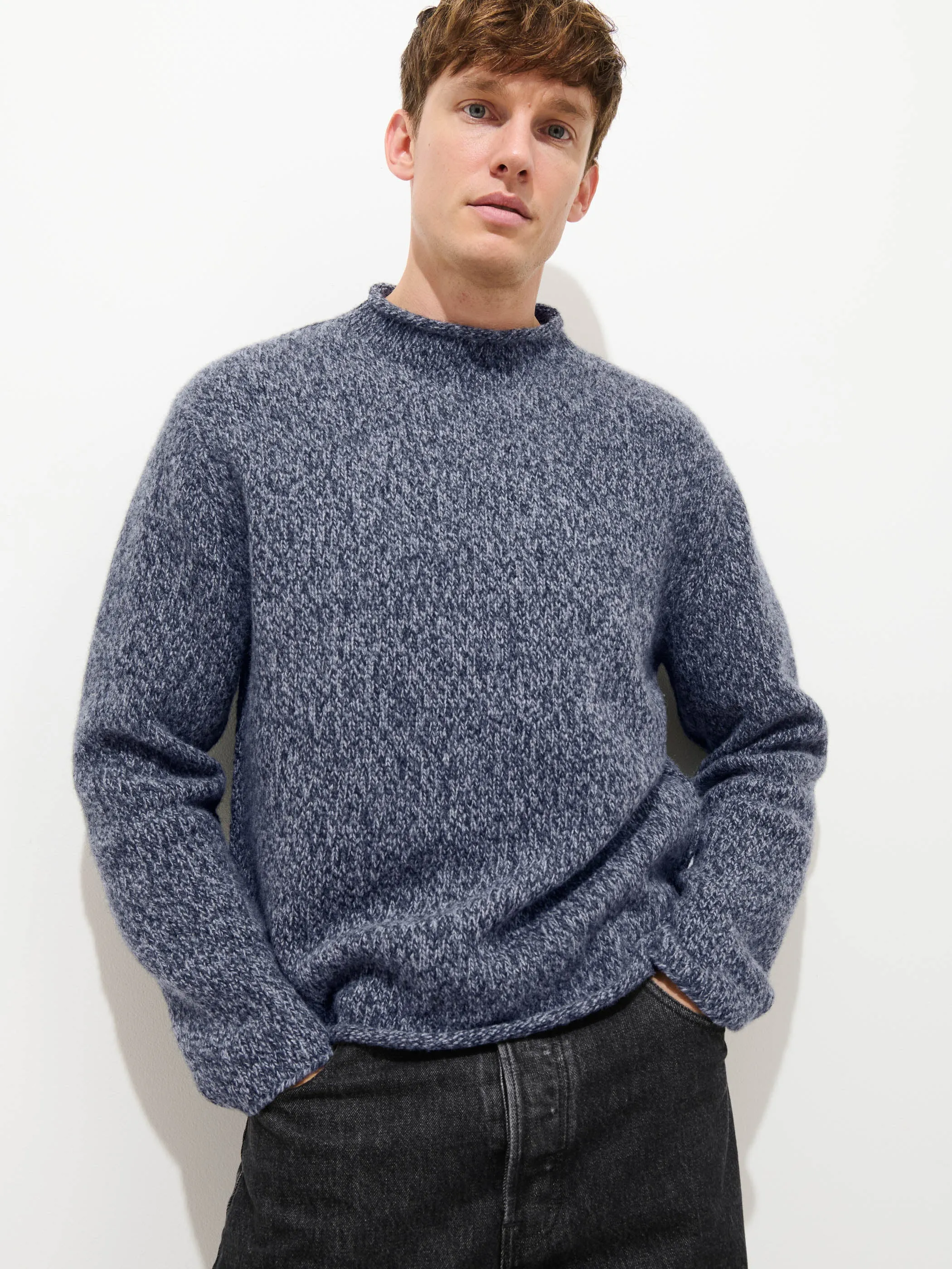 Marled Rollneck In Merino Wool sold by Alex Mill product image thumbnail 2