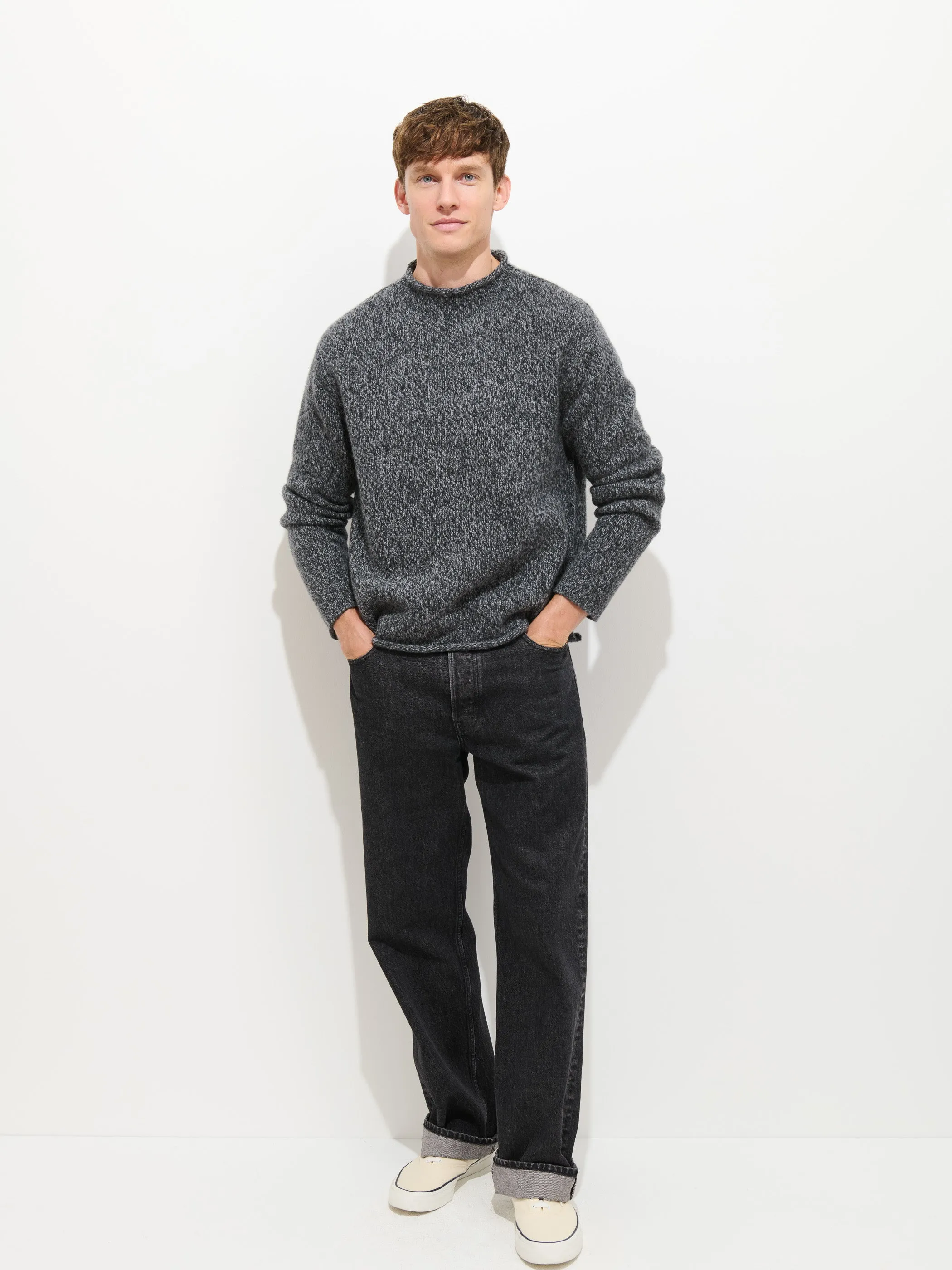 Marled Rollneck In Merino Wool sold by Alex Mill product image thumbnail 3
