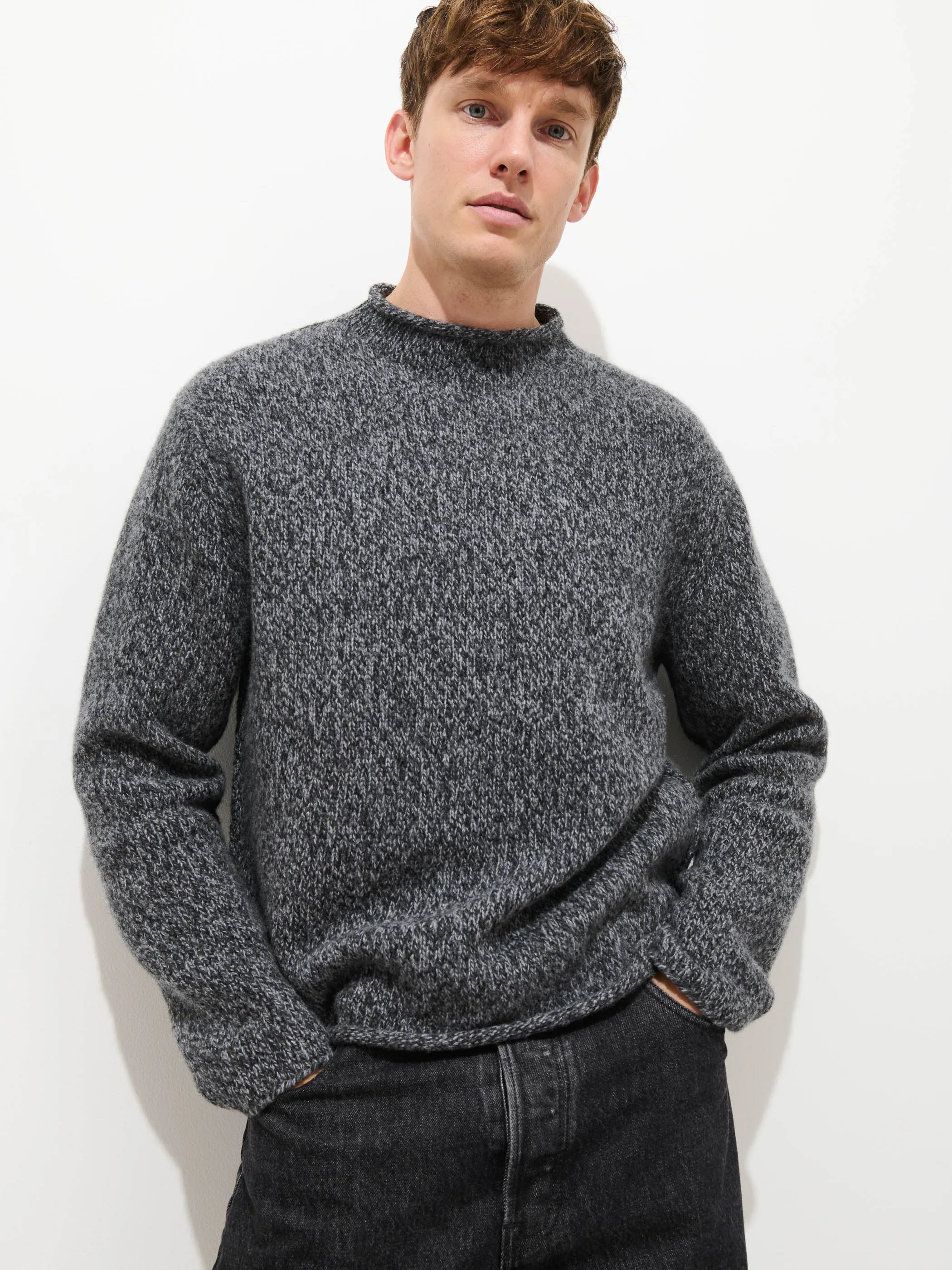 Marled Rollneck In Merino Wool sold by Alex Mill product image thumbnail 2