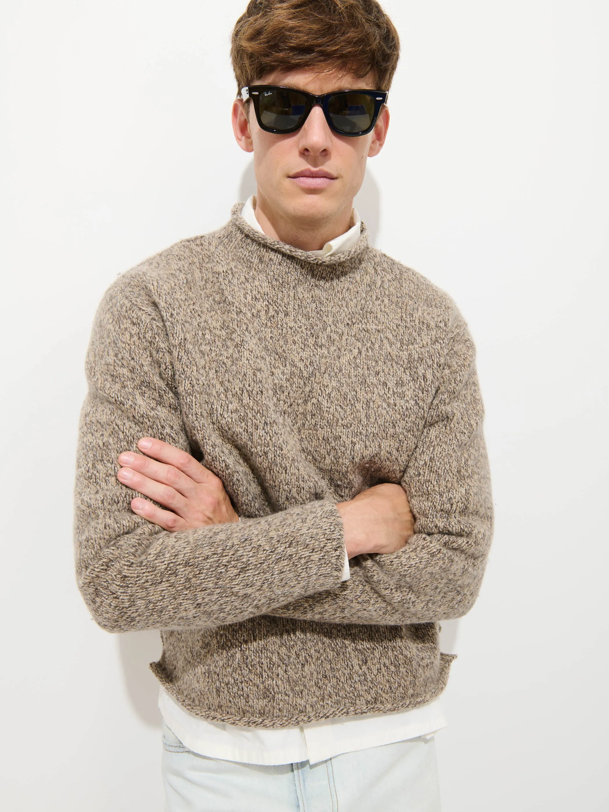 Marled Rollneck In Merino Wool sold by Alex Mill product image thumbnail 2