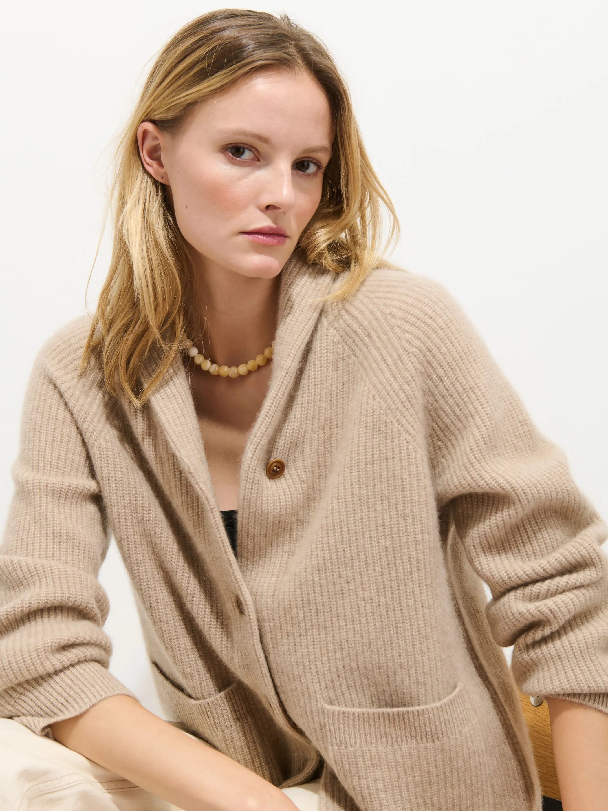 St Germain Cardigan In Cashmere sold by Alex Mill product image thumbnail 5