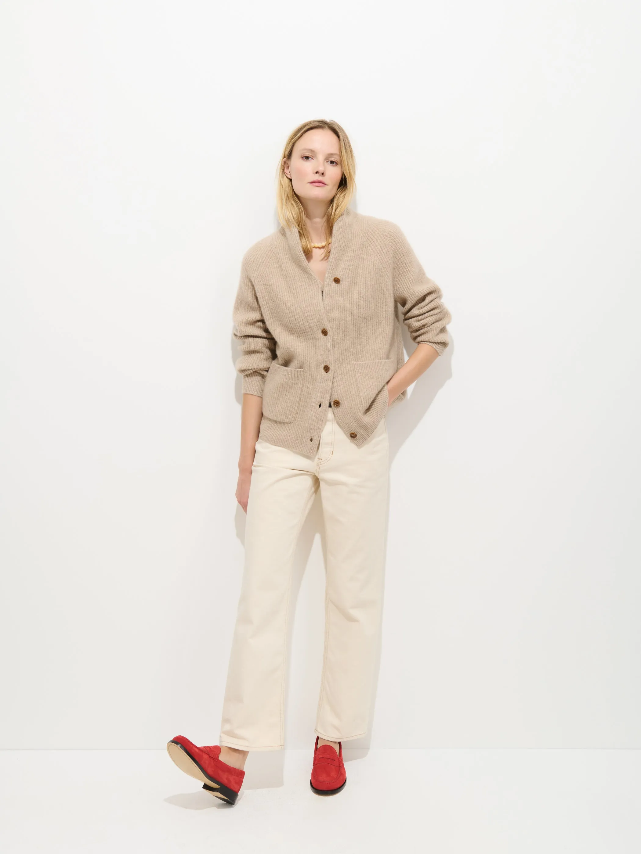 St Germain Cardigan In Cashmere sold by Alex Mill product image thumbnail 3