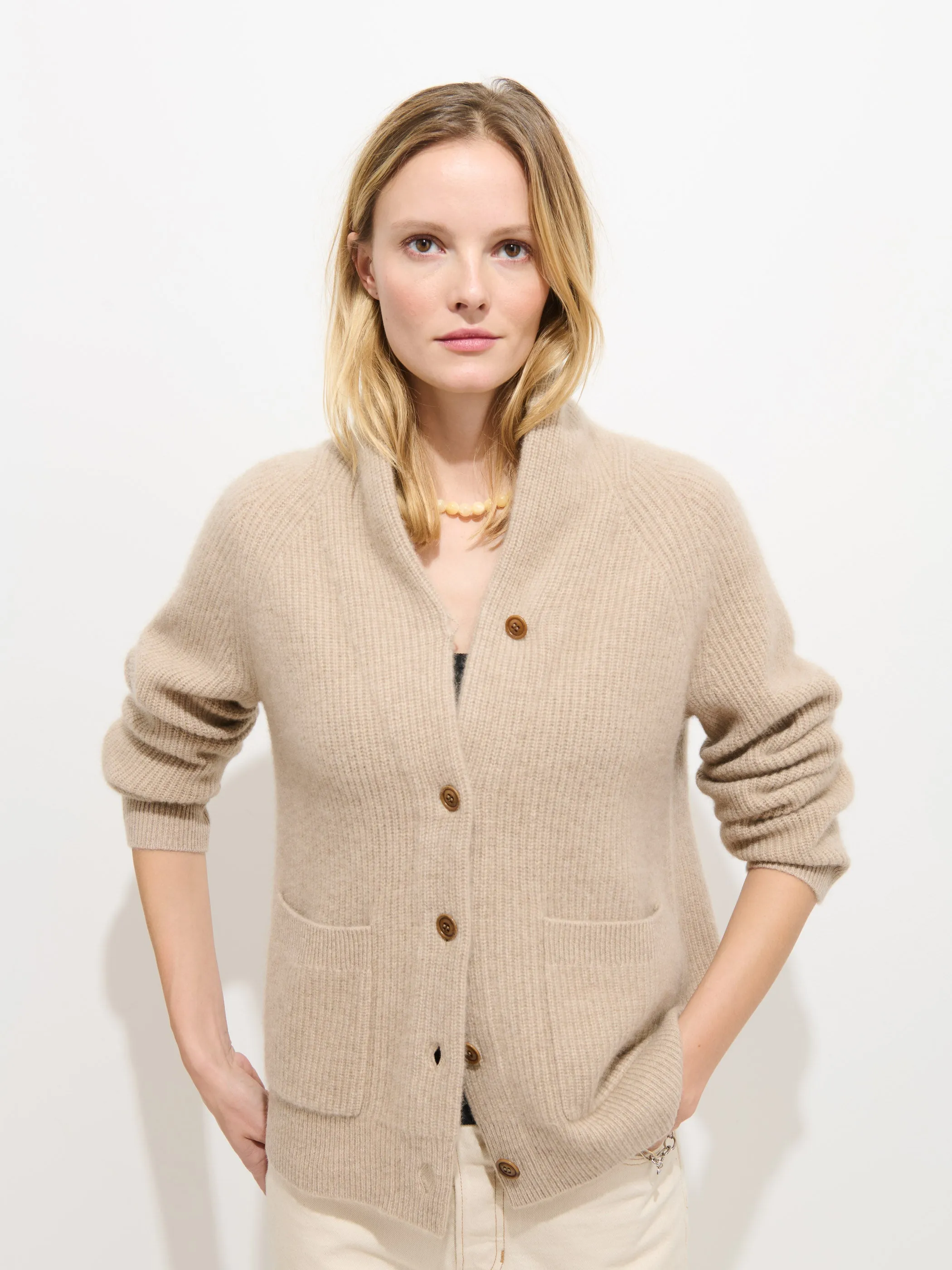 St Germain Cardigan In Cashmere sold by Alex Mill product image thumbnail 2