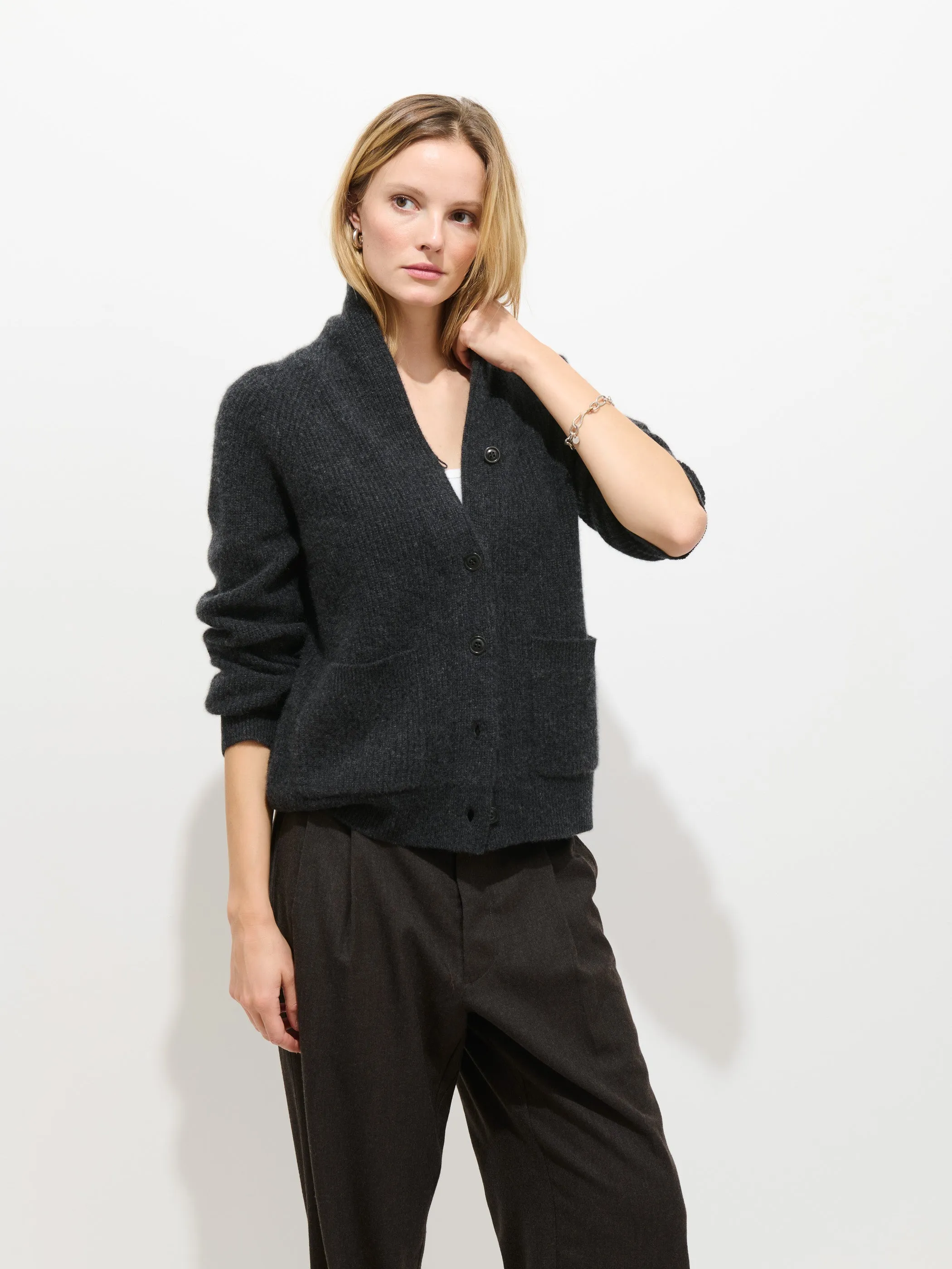 St Germain Cardigan In Cashmere sold by Alex Mill product image thumbnail 2