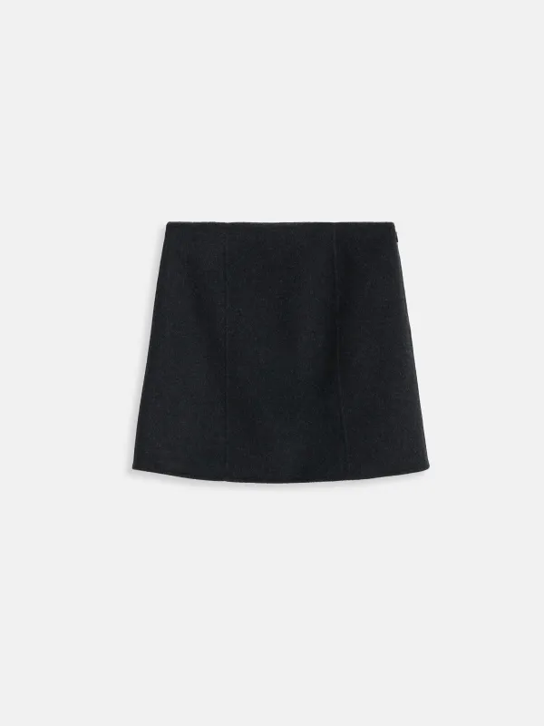 Naomi Mini Skirt In Doubleface Wool sold by Alex Mill