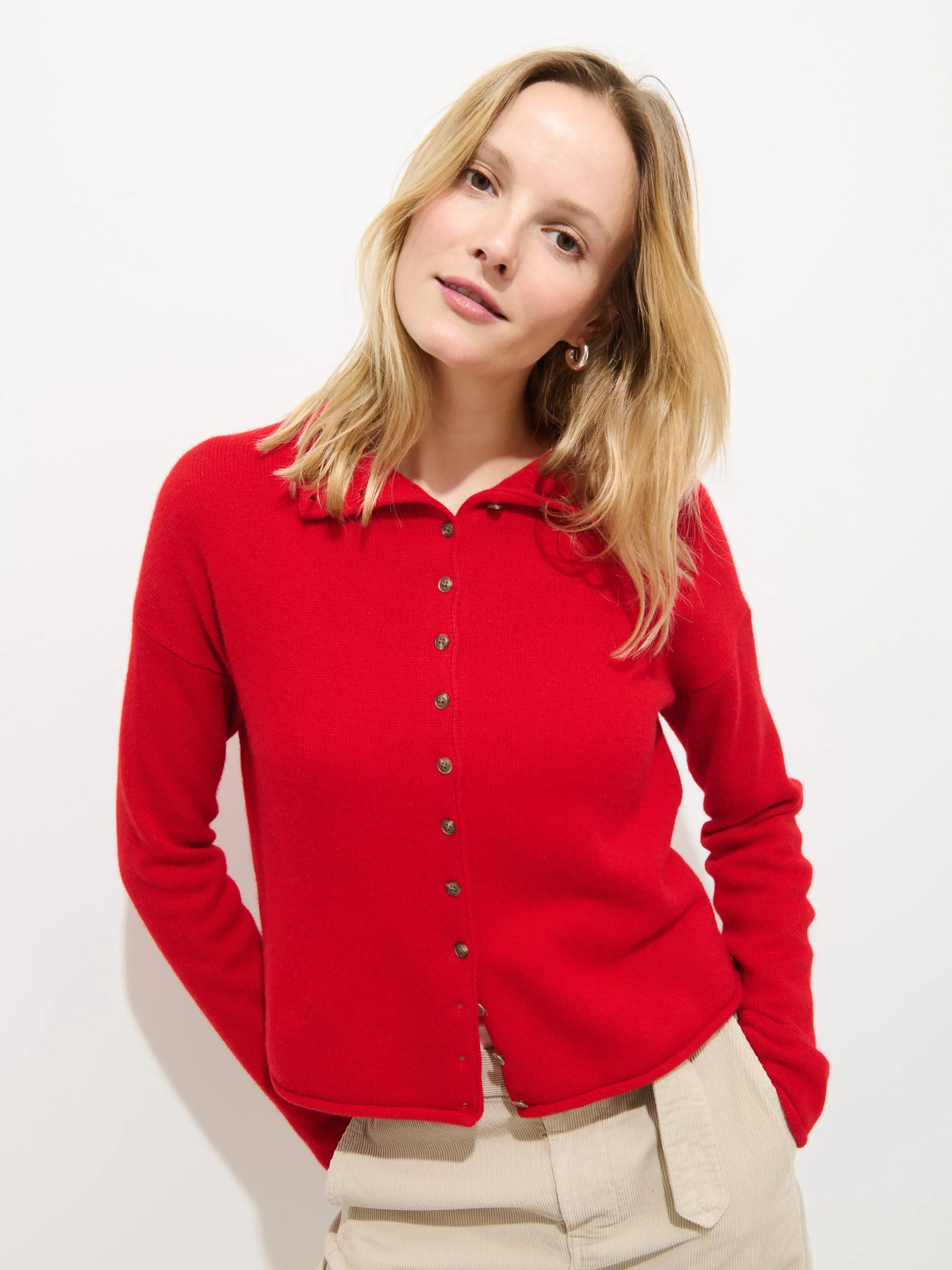 Taylor Cardigan In Cashmere sold by Alex Mill product image thumbnail 2