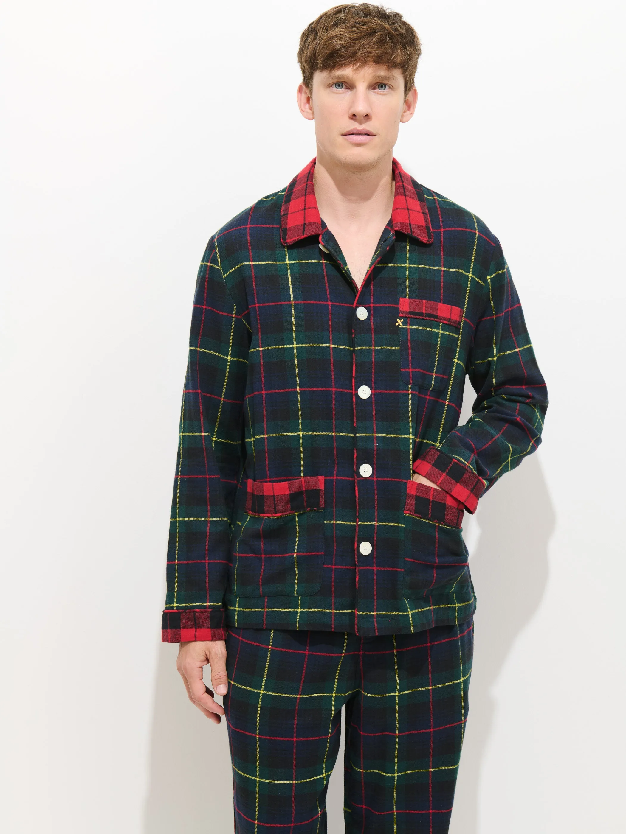 Flannel Sleep Shirt In Tartan sold by Alex Mill product image thumbnail 2