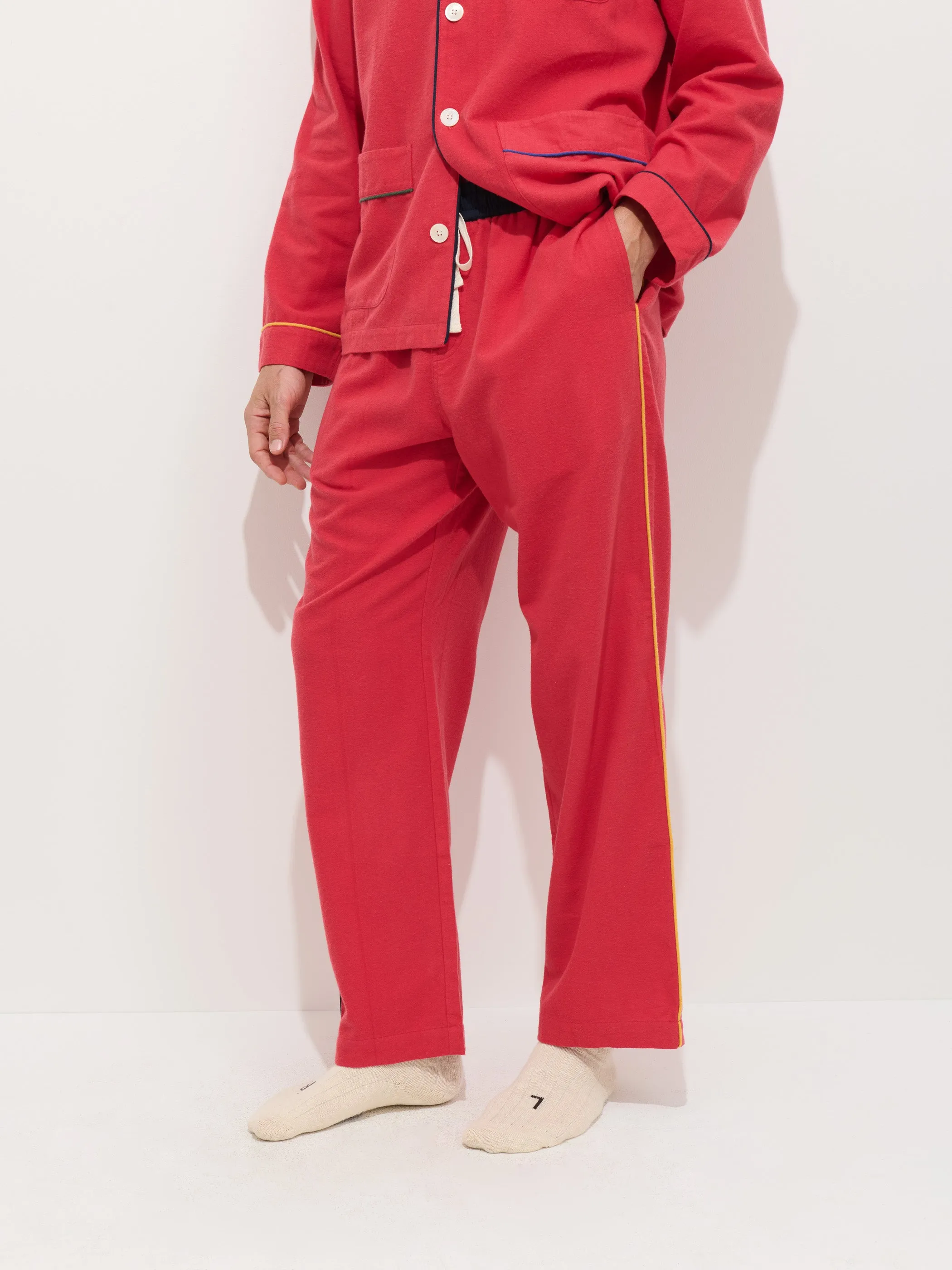 Piped Sleep Pant In Flannel sold by Alex Mill product image thumbnail 3