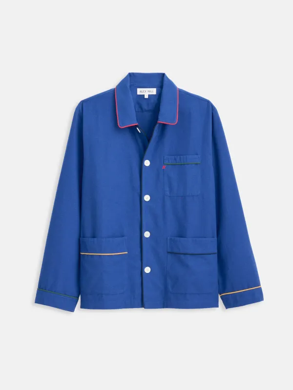 Piped Sleep Shirt In Flannel sold by Alex Mill