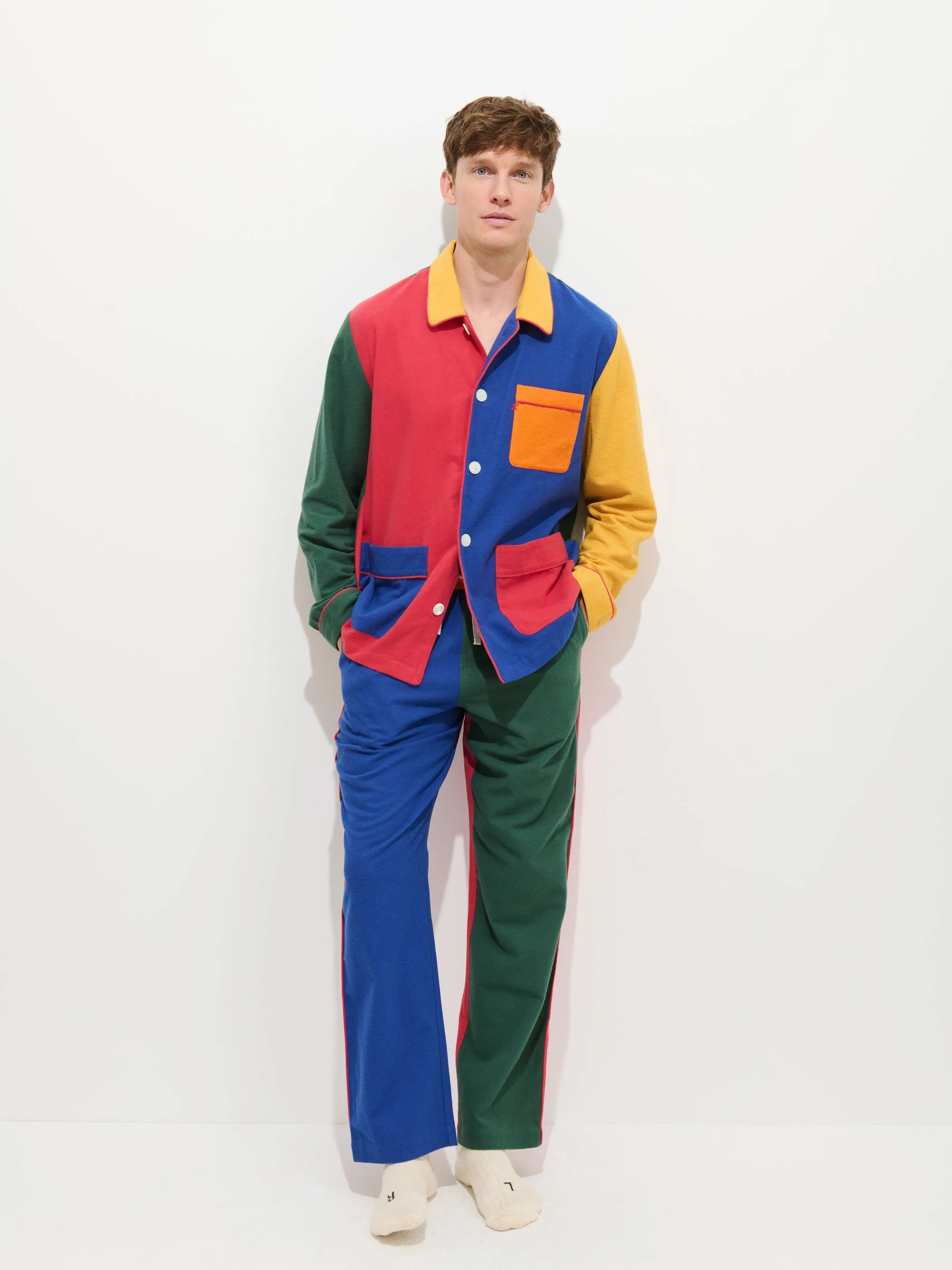 The Colorblock Flannel Sleep Pant sold by Alex Mill product image thumbnail 2