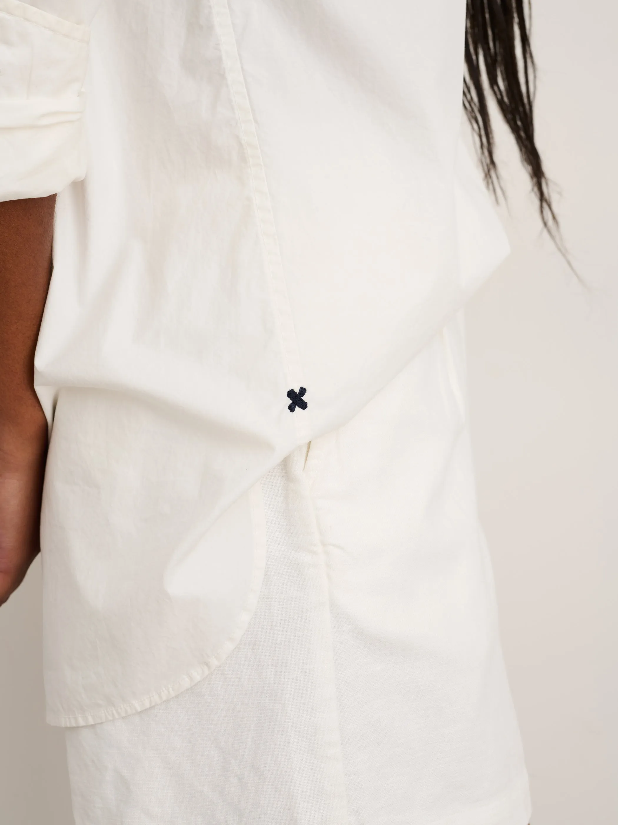 Double-Button Shirt in Paper Poplin sold by Alex Mill product image thumbnail 5