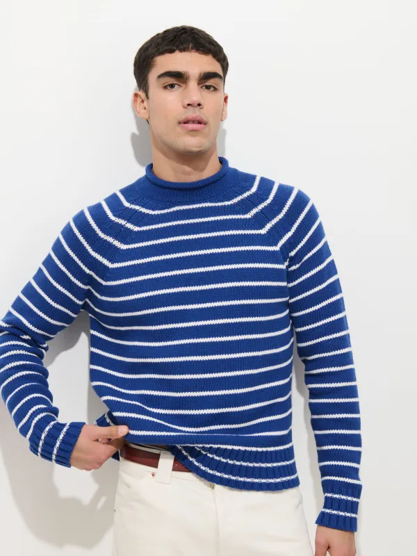 Alex Striped Rollneck In Cotton sold by Alex Mill