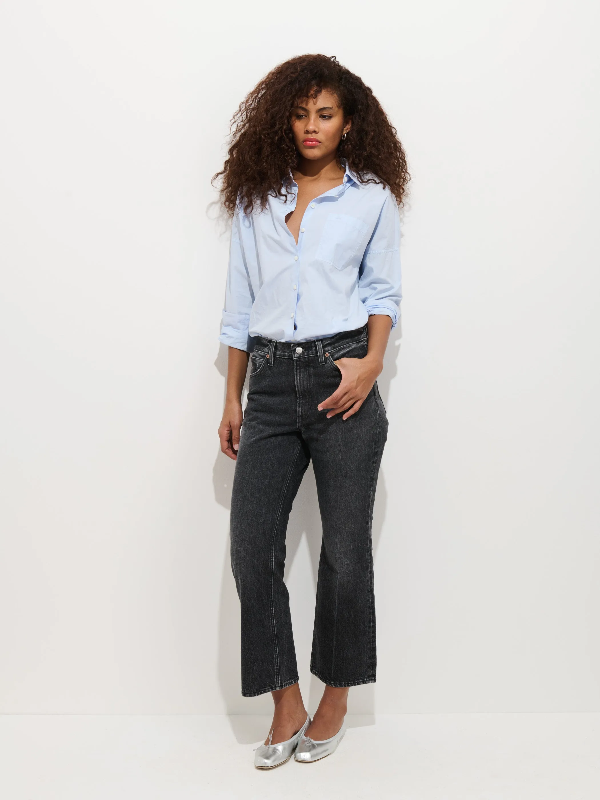 Bessette Mid Rise Boot Cut Jean sold by Alex Mill product image thumbnail 5