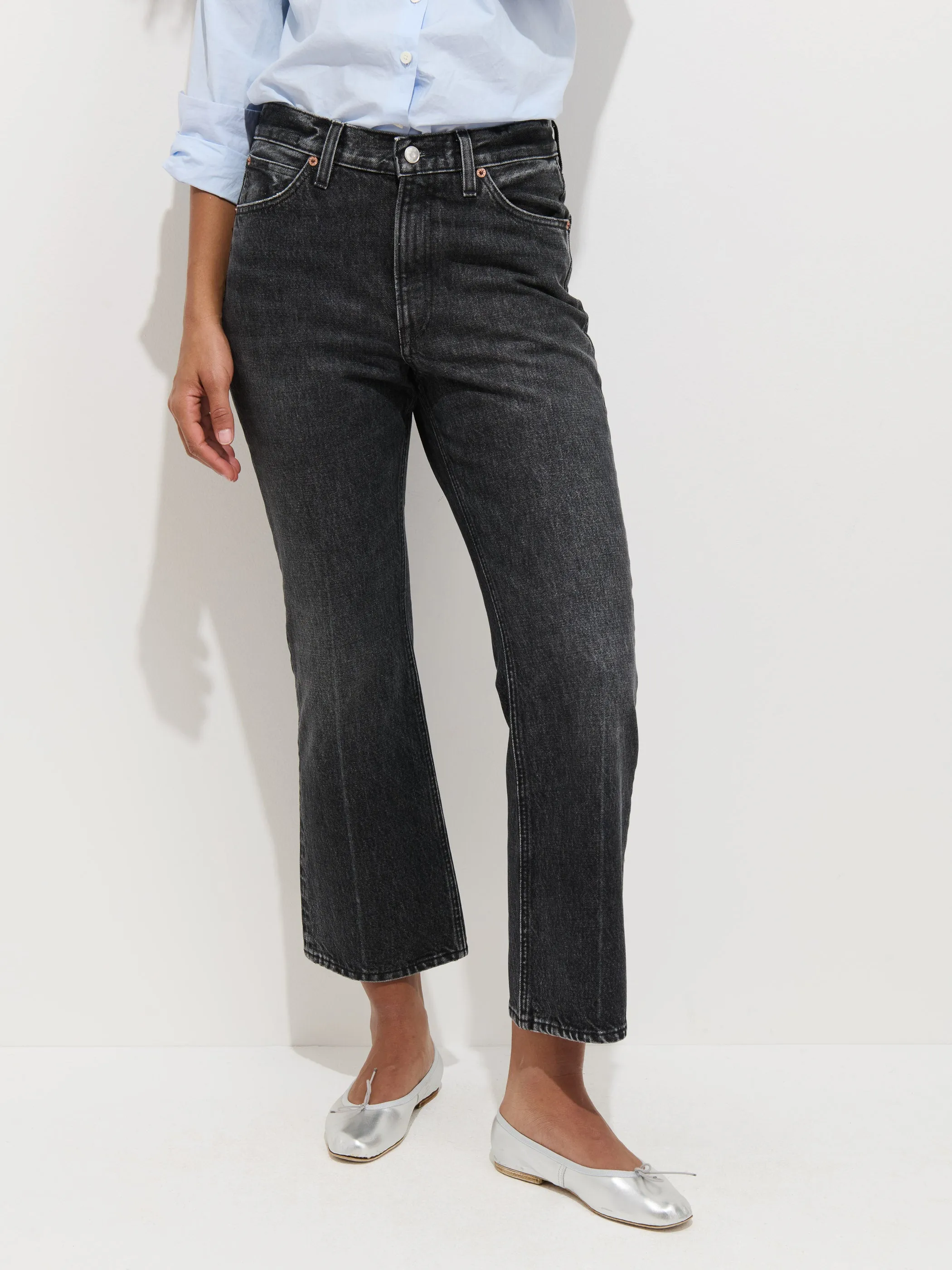 Bessette Mid Rise Boot Cut Jean sold by Alex Mill product image thumbnail 2