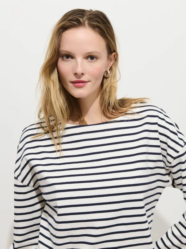 Avignon Striped Tee In Cotton sold by Alex Mill