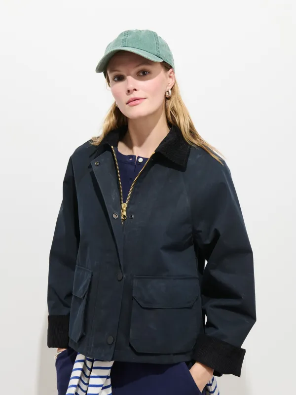 Chiltern Cropped Jacket In Waxed Canvas sold by Alex Mill