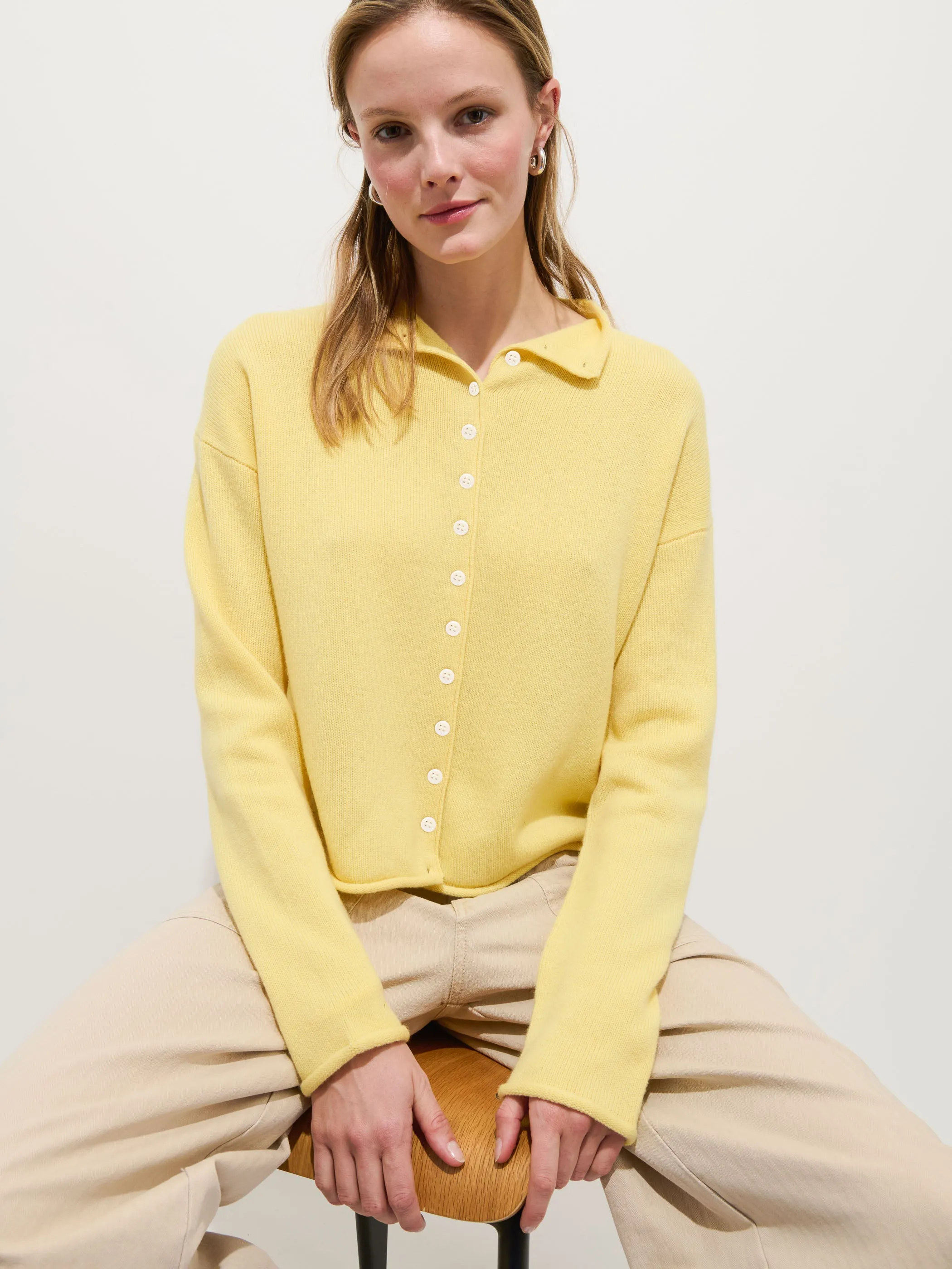 Taylor Cardigan In Cashmere sold by Alex Mill product image thumbnail 4