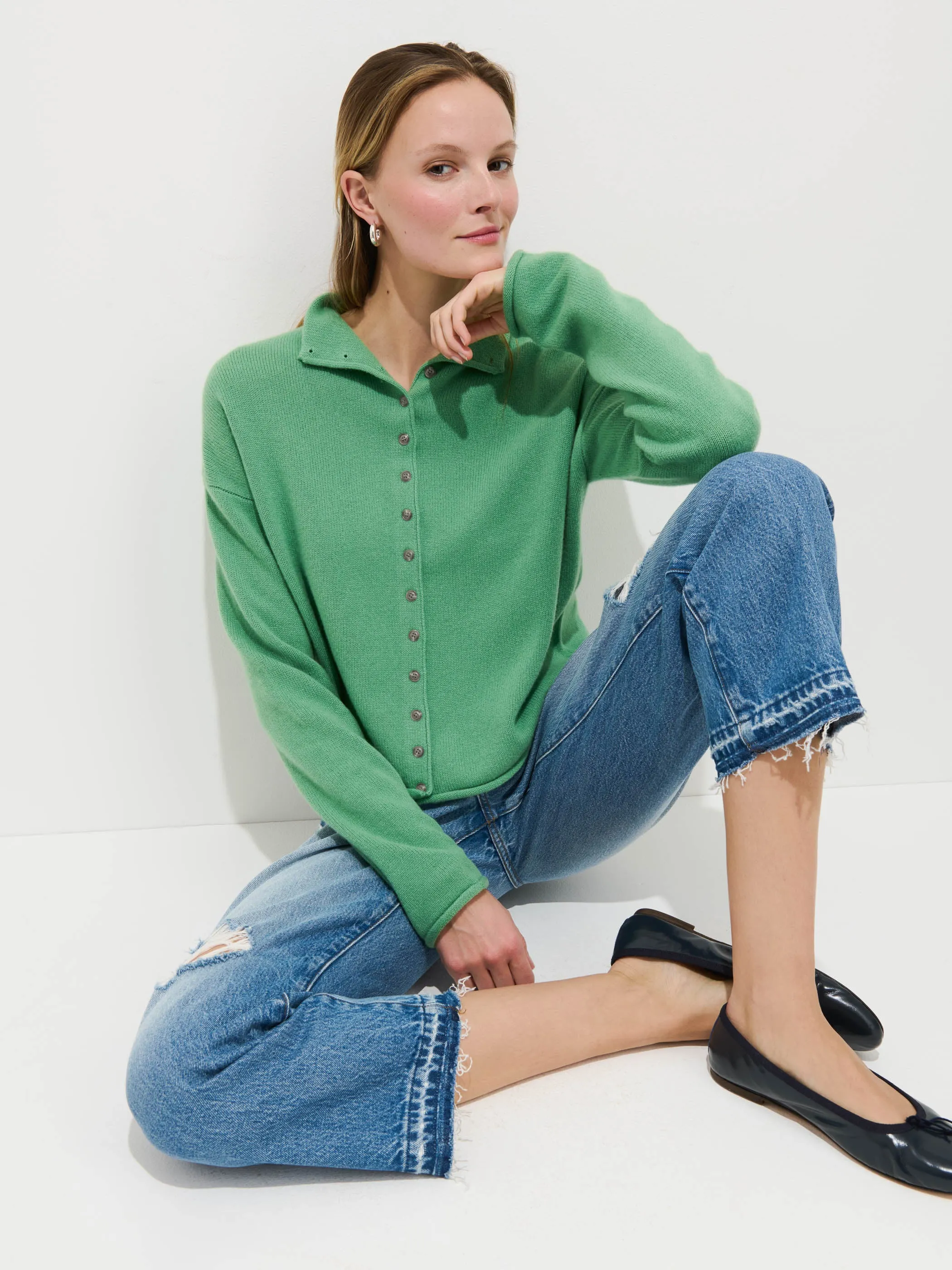 Taylor Cardigan In Cashmere sold by Alex Mill product image thumbnail 5