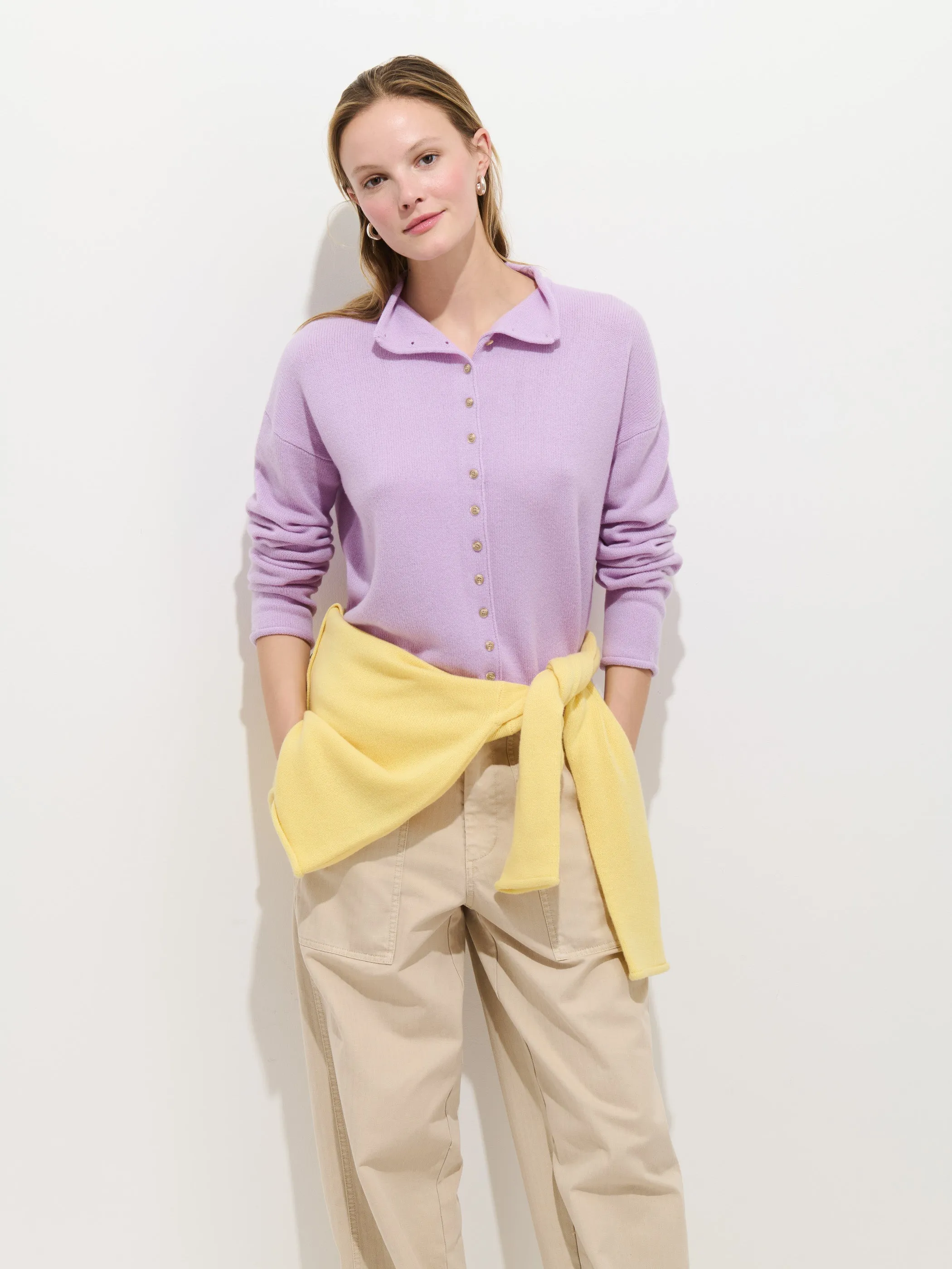 Taylor Cardigan In Cashmere sold by Alex Mill product image thumbnail 4