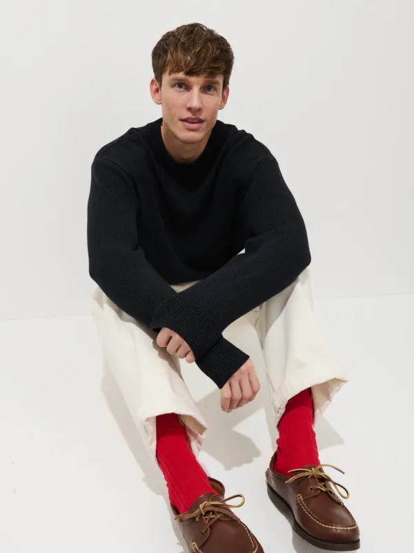 Gabriel Crewneck Sweater In Cotton Linen sold by Alex Mill