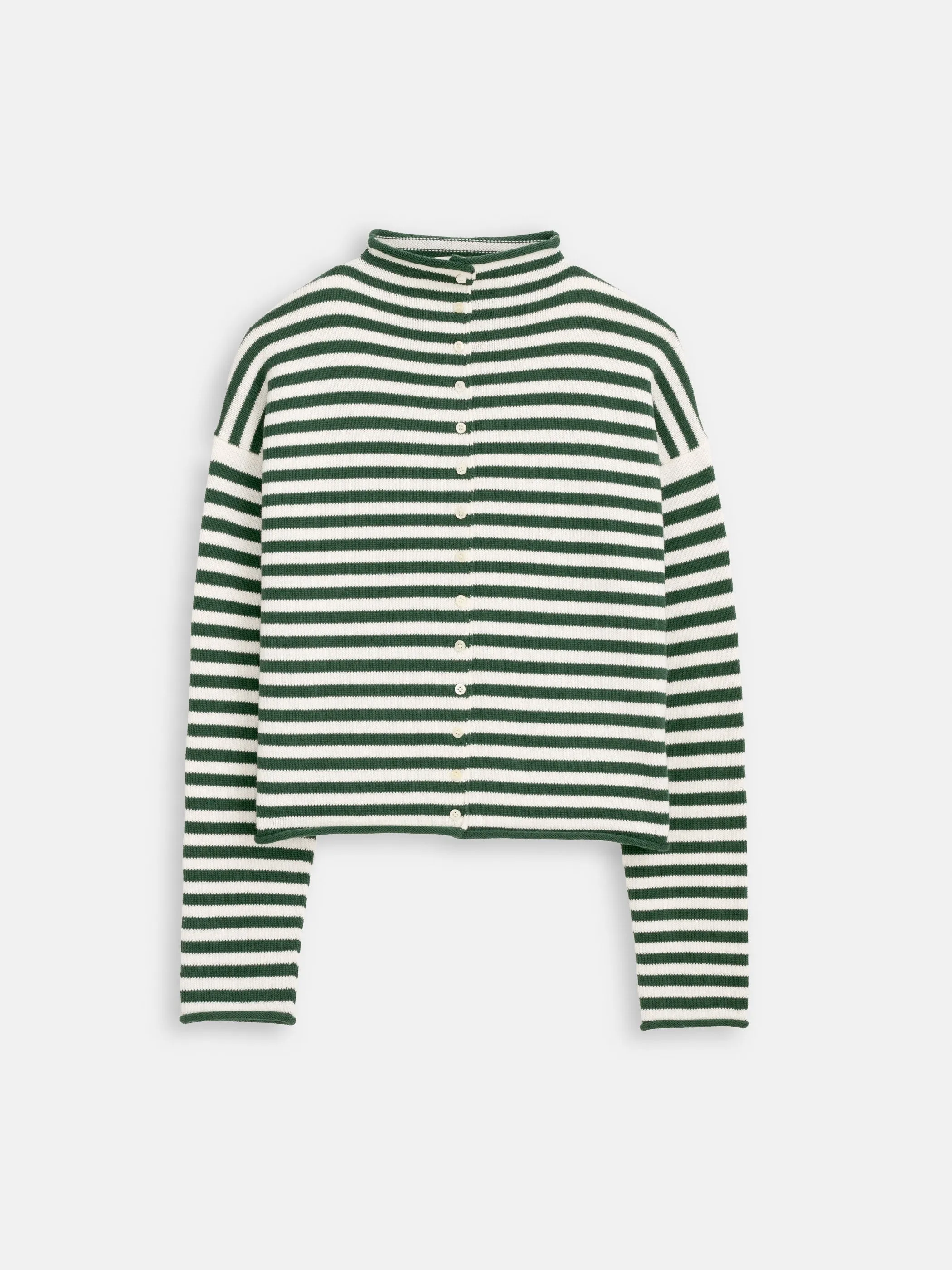Taylor Striped Cardigan In Cotton Cashmere sold by Alex Mill product image thumbnail 2