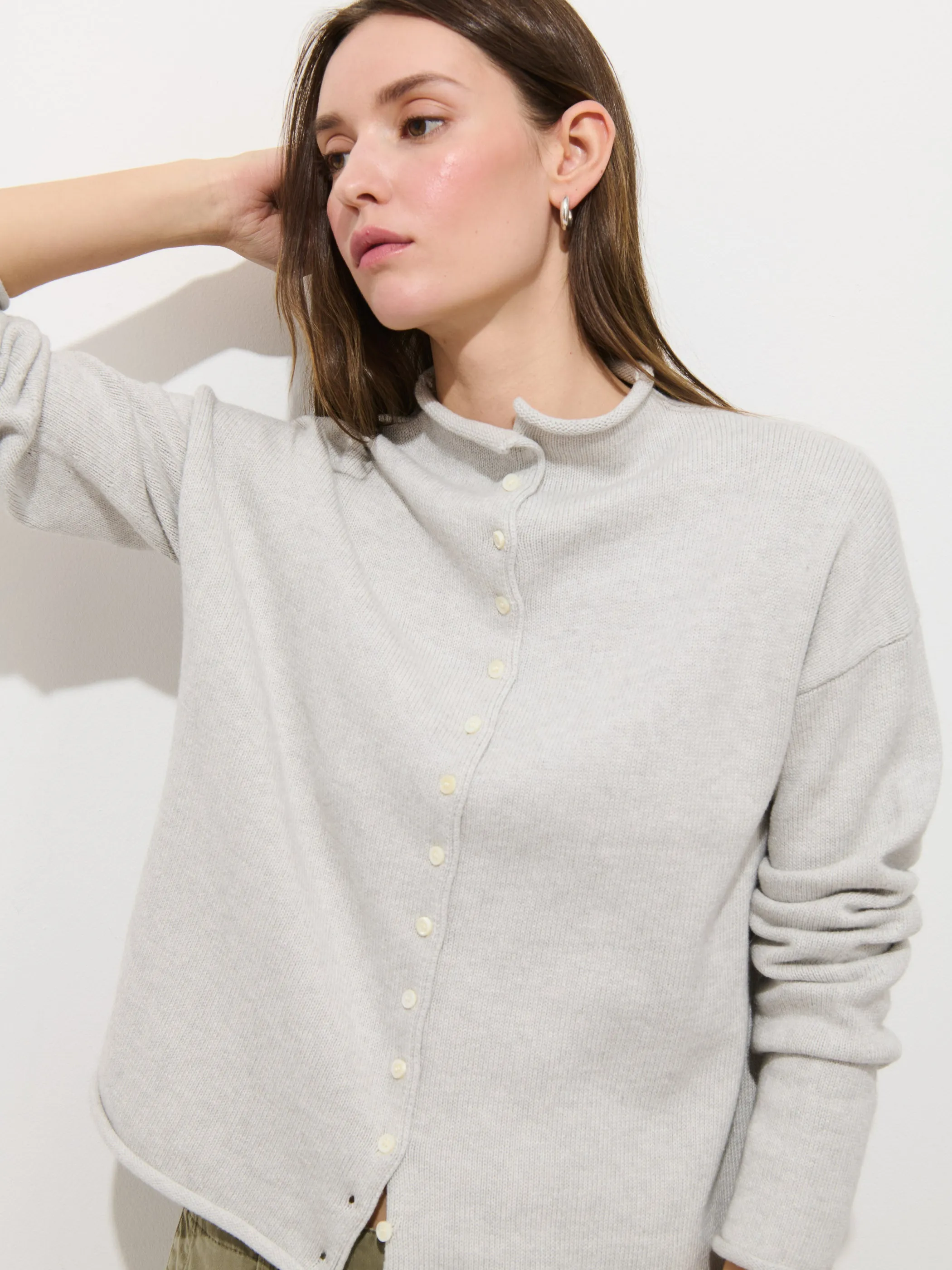 Taylor Cardigan In Cotton Cashmere sold by Alex Mill product image thumbnail 4