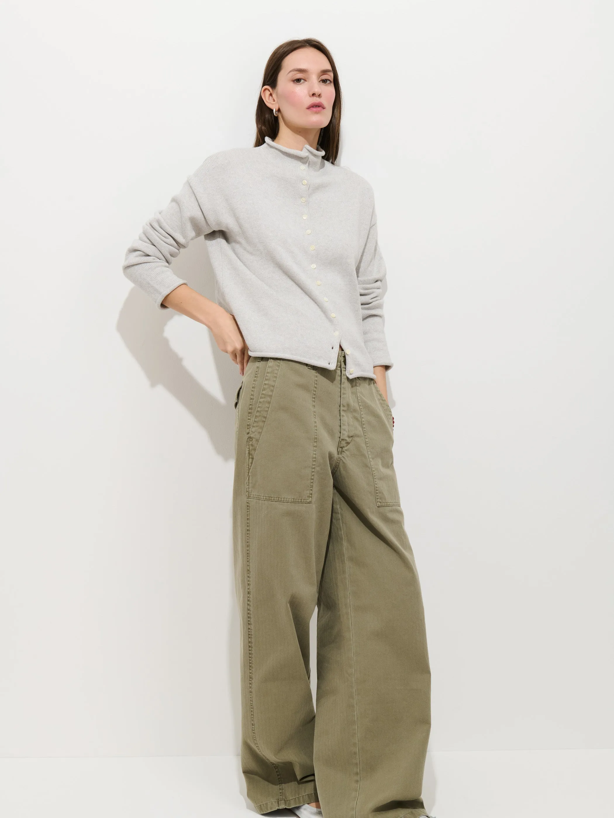 Taylor Cardigan In Cotton Cashmere sold by Alex Mill product image thumbnail 3