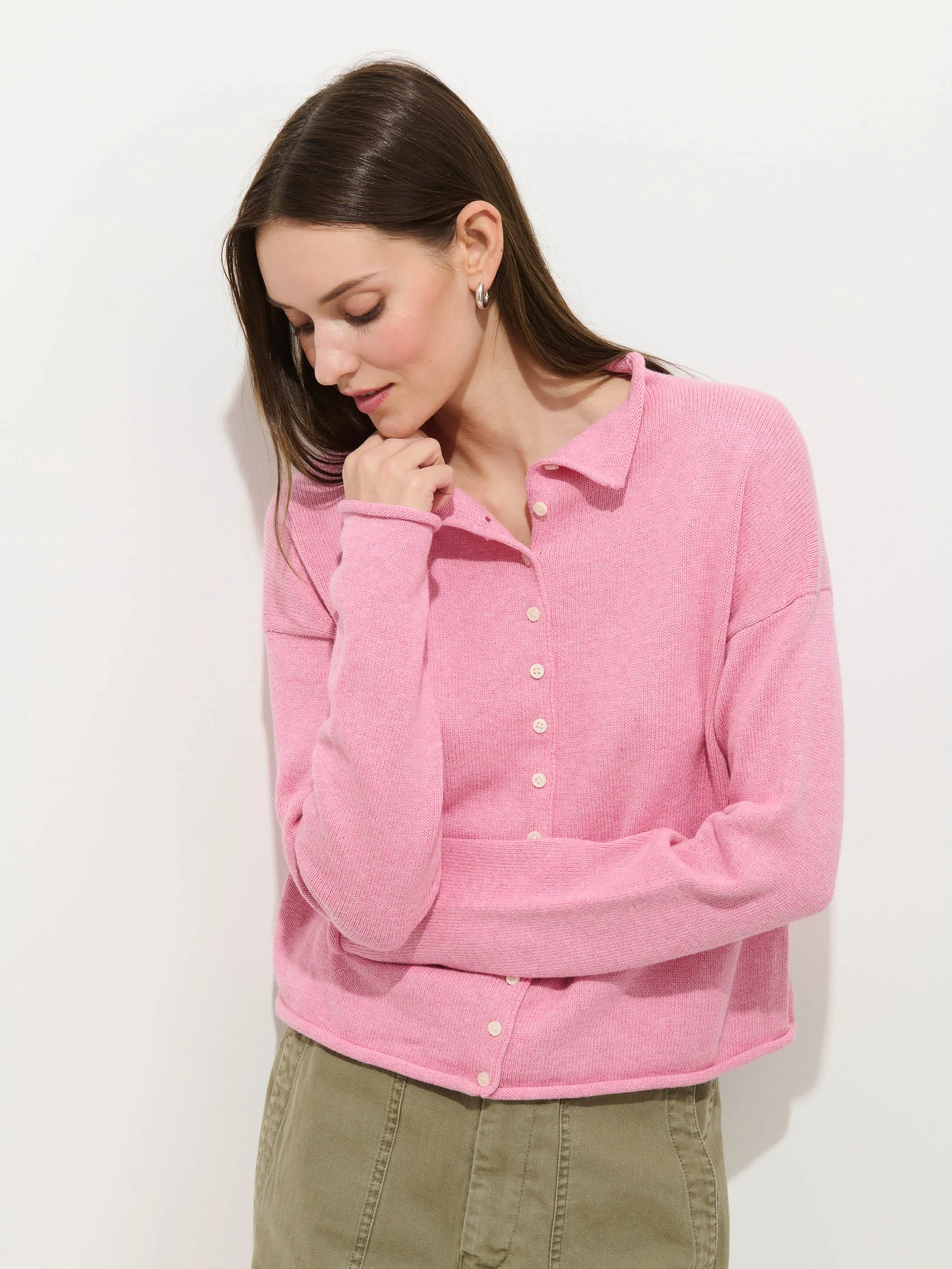 Taylor Cardigan In Cotton Cashmere sold by Alex Mill product image thumbnail 4