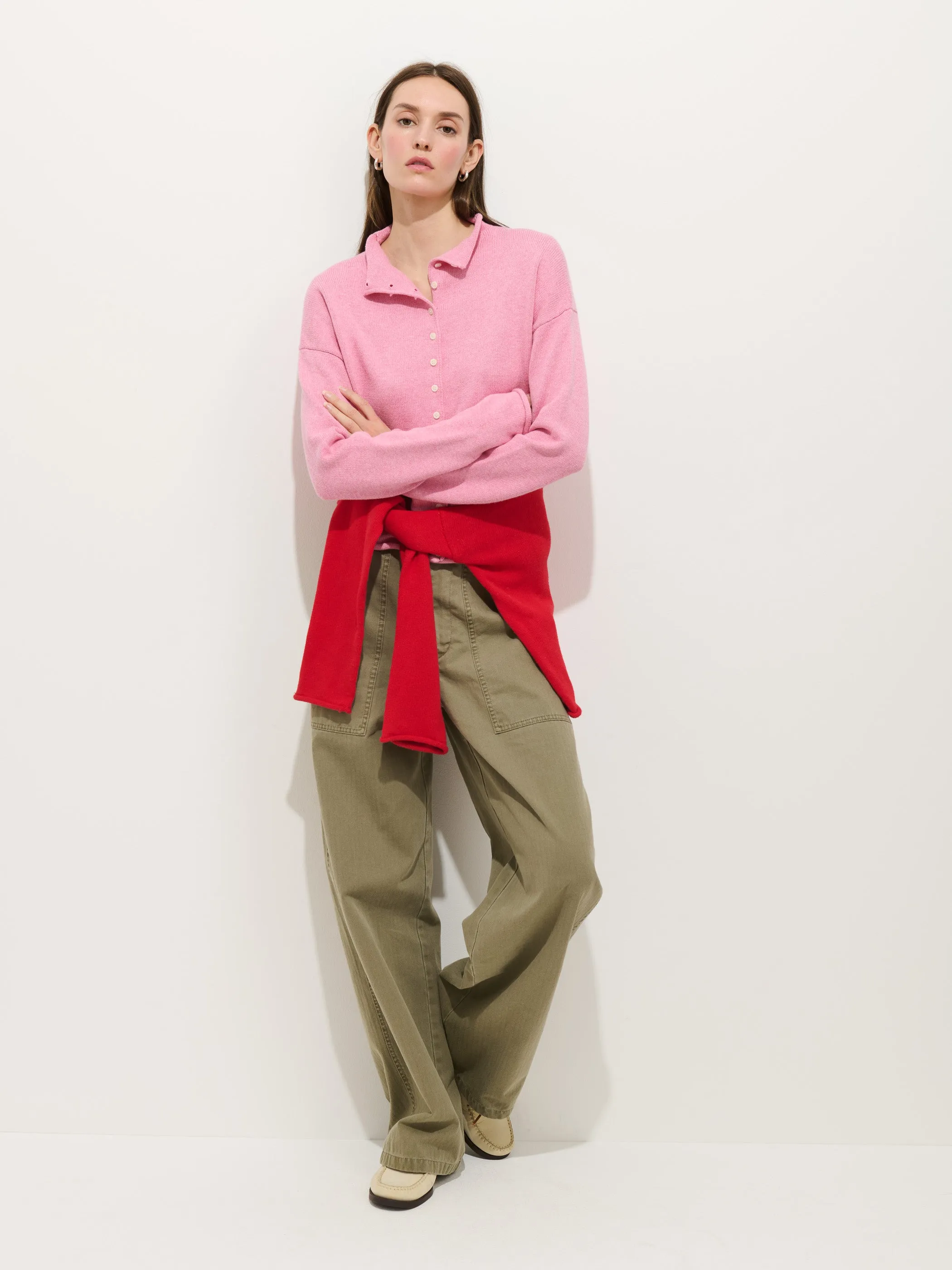 Taylor Cardigan In Cotton Cashmere sold by Alex Mill product image thumbnail 3