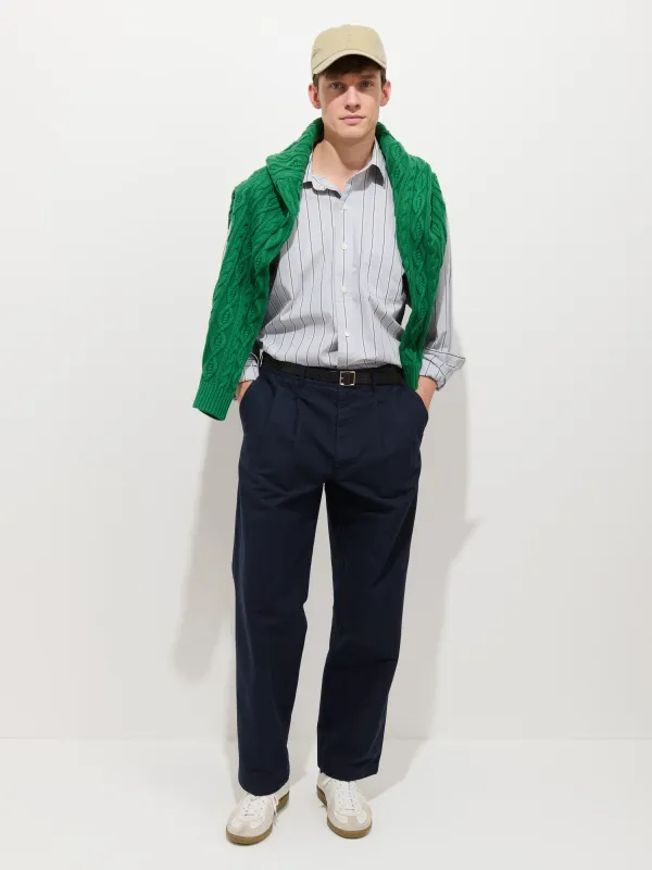 Mill Double Pleated Pant In Vintage Twill sold by Alex Mill