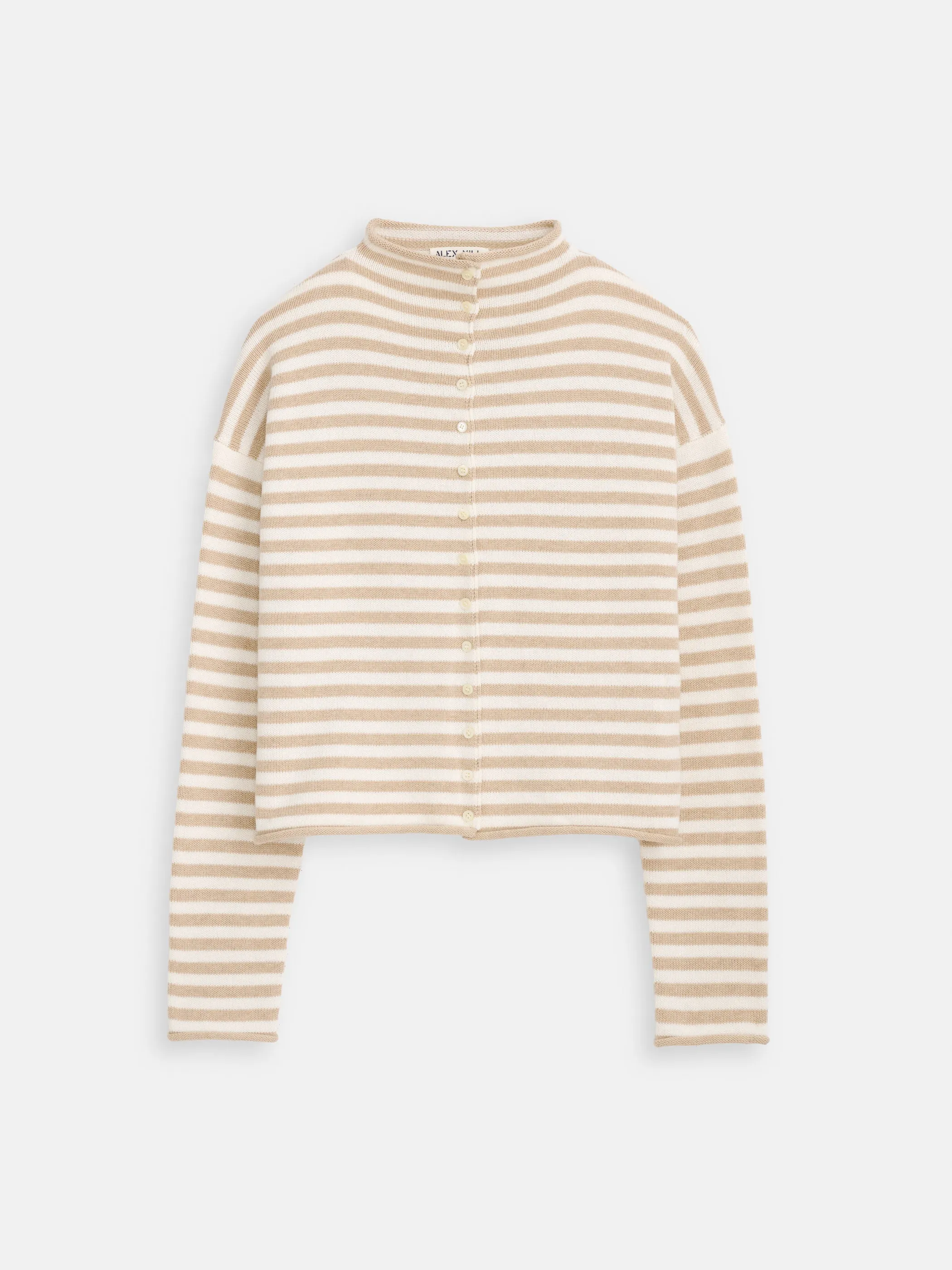 Taylor Striped Cardigan In Cotton Cashmere sold by Alex Mill product image thumbnail 2