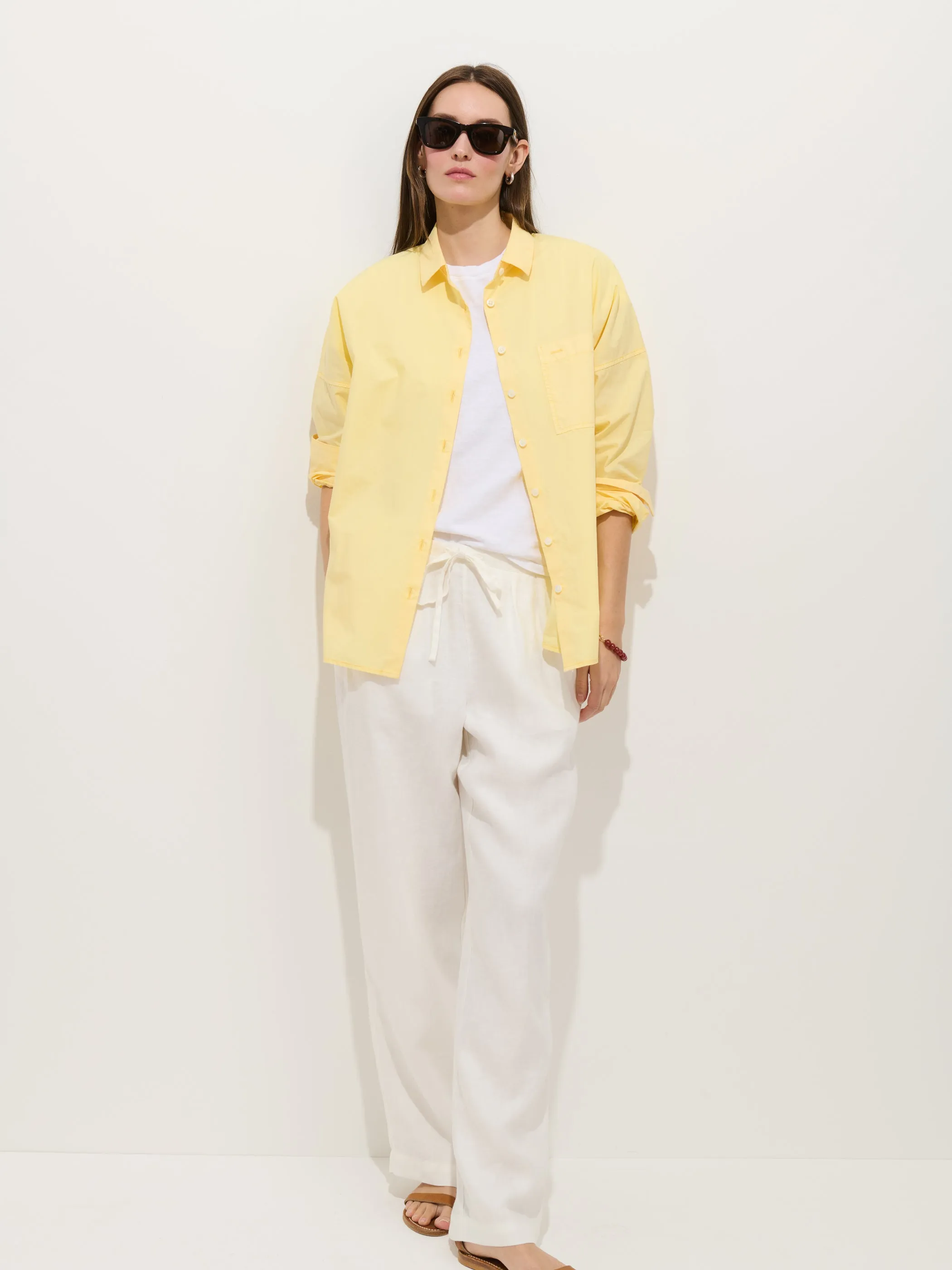 Jo Shirt In Cotton Poplin sold by Alex Mill product image thumbnail 3