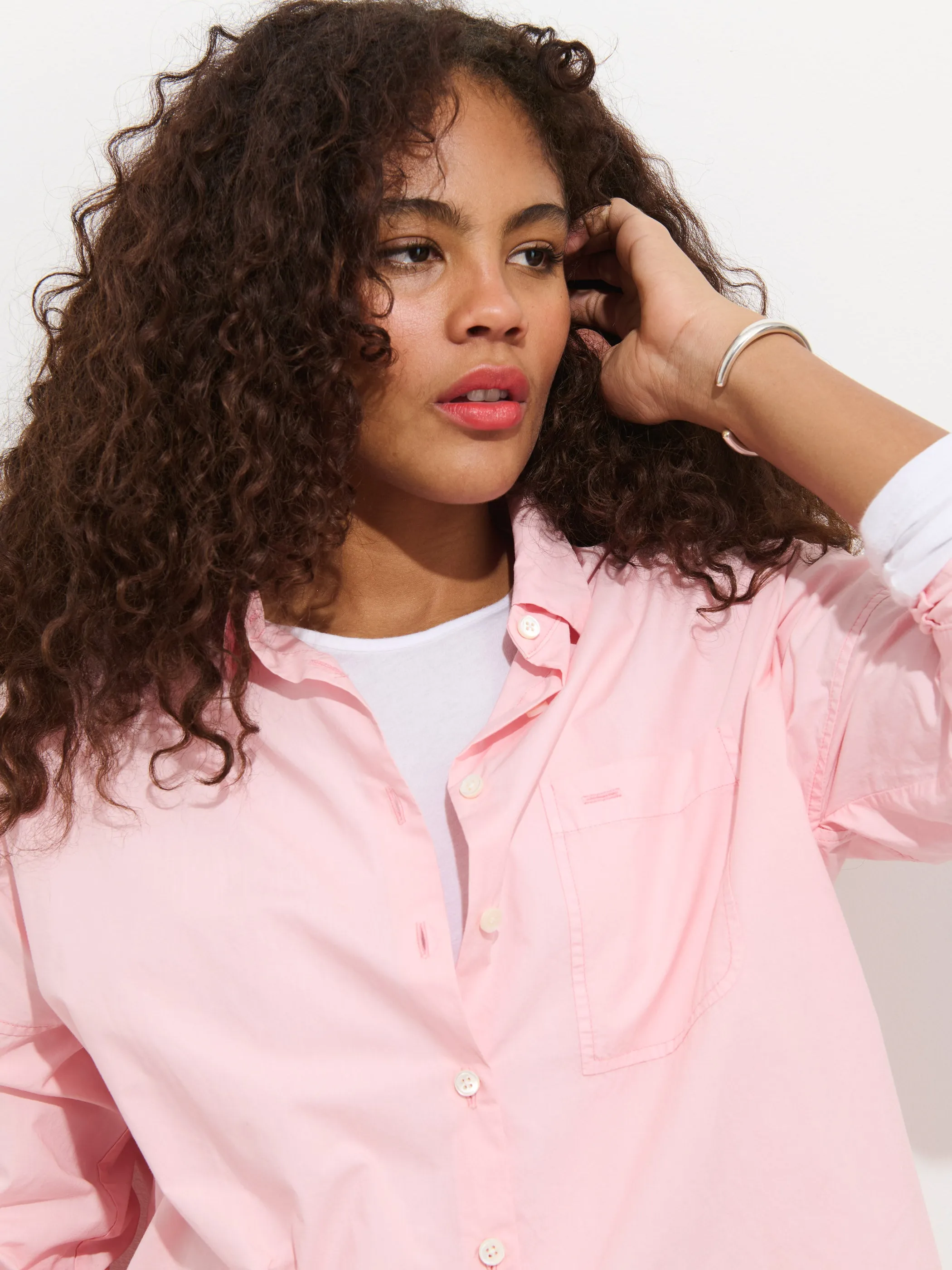 Jo Shirt In Cotton Poplin sold by Alex Mill product image thumbnail 5