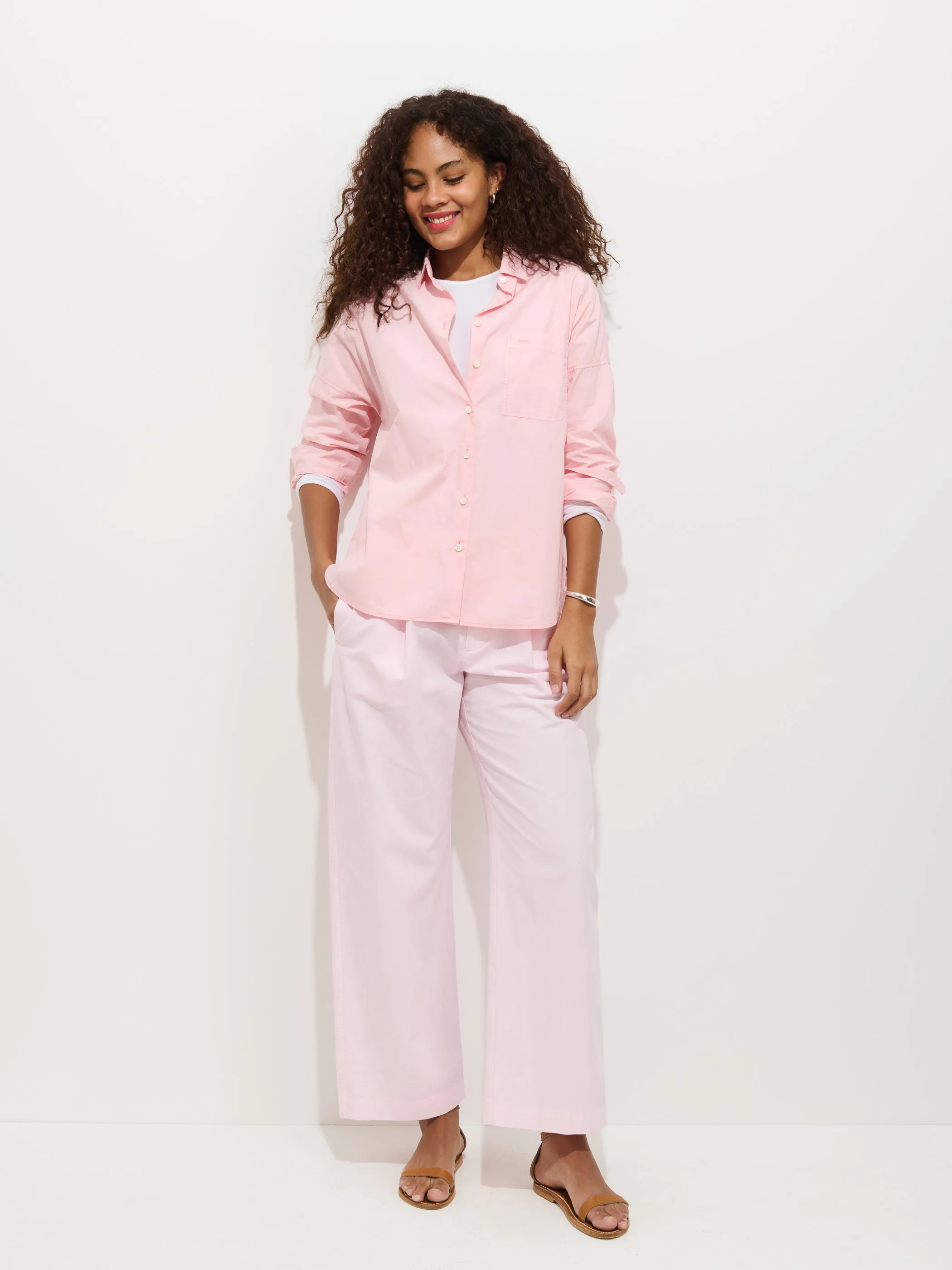 Jo Shirt In Cotton Poplin sold by Alex Mill product image thumbnail 3