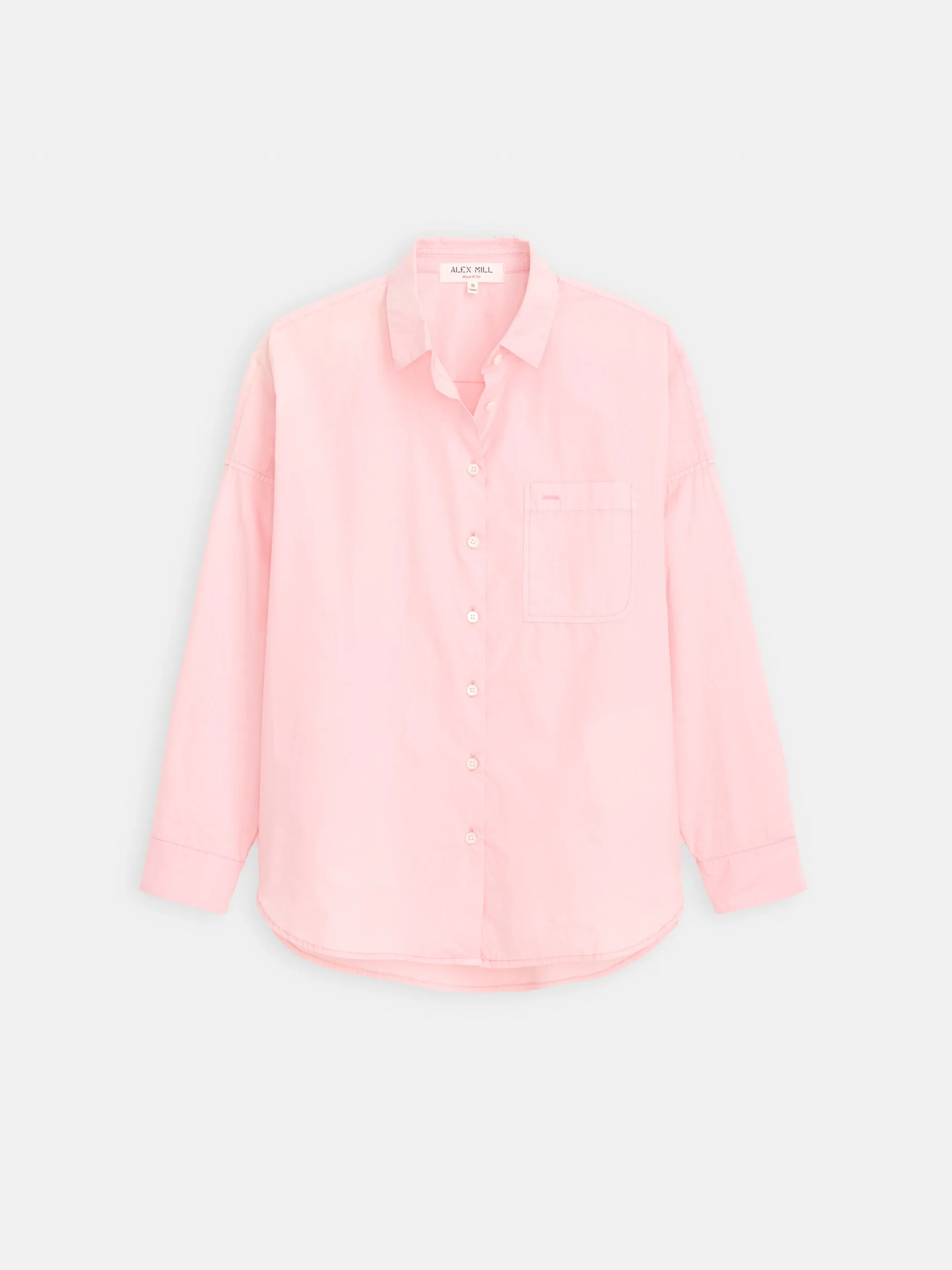 Jo Shirt In Cotton Poplin sold by Alex Mill product image thumbnail 2