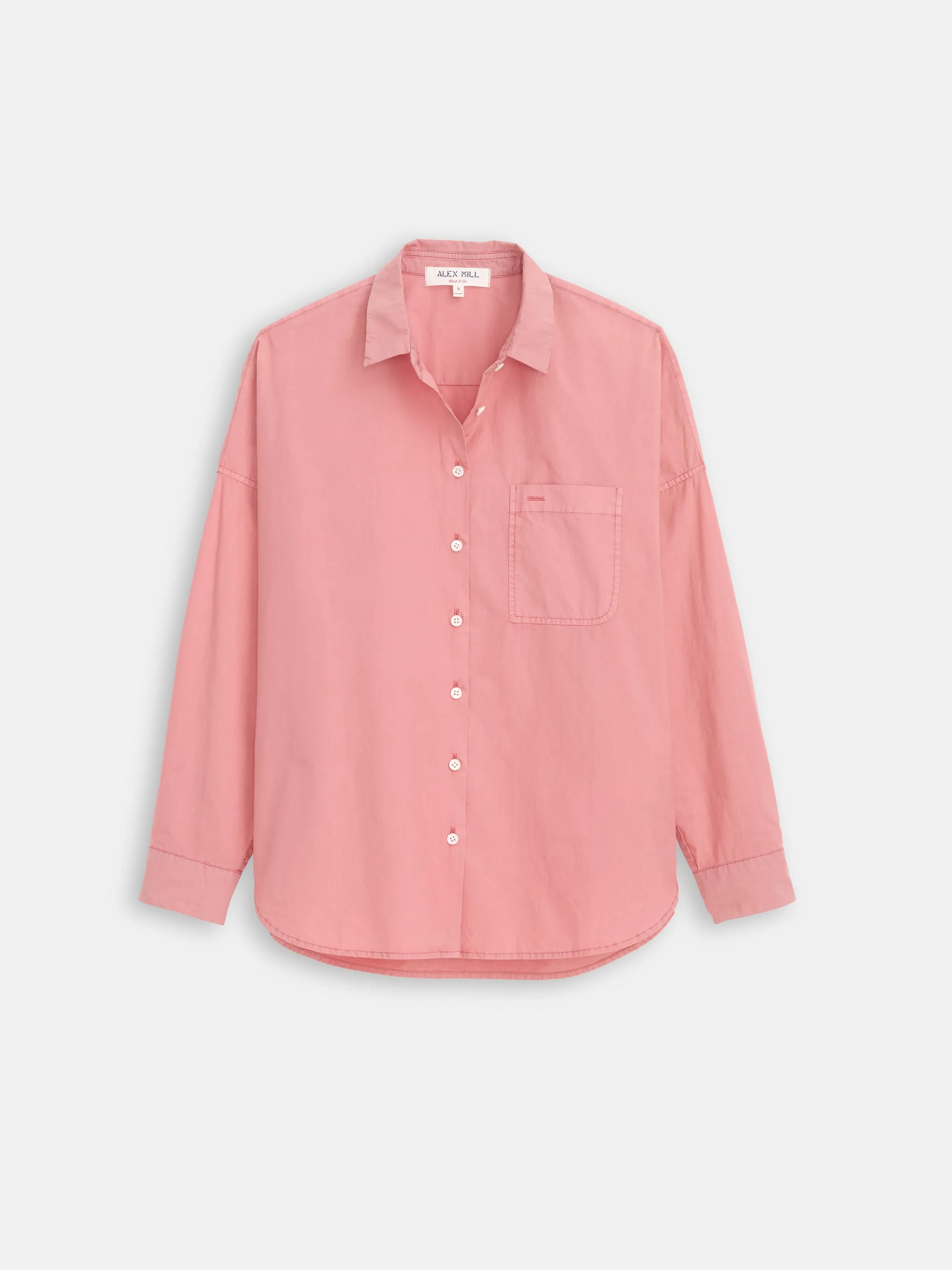 Jo Shirt In Cotton Poplin sold by Alex Mill product image thumbnail 2