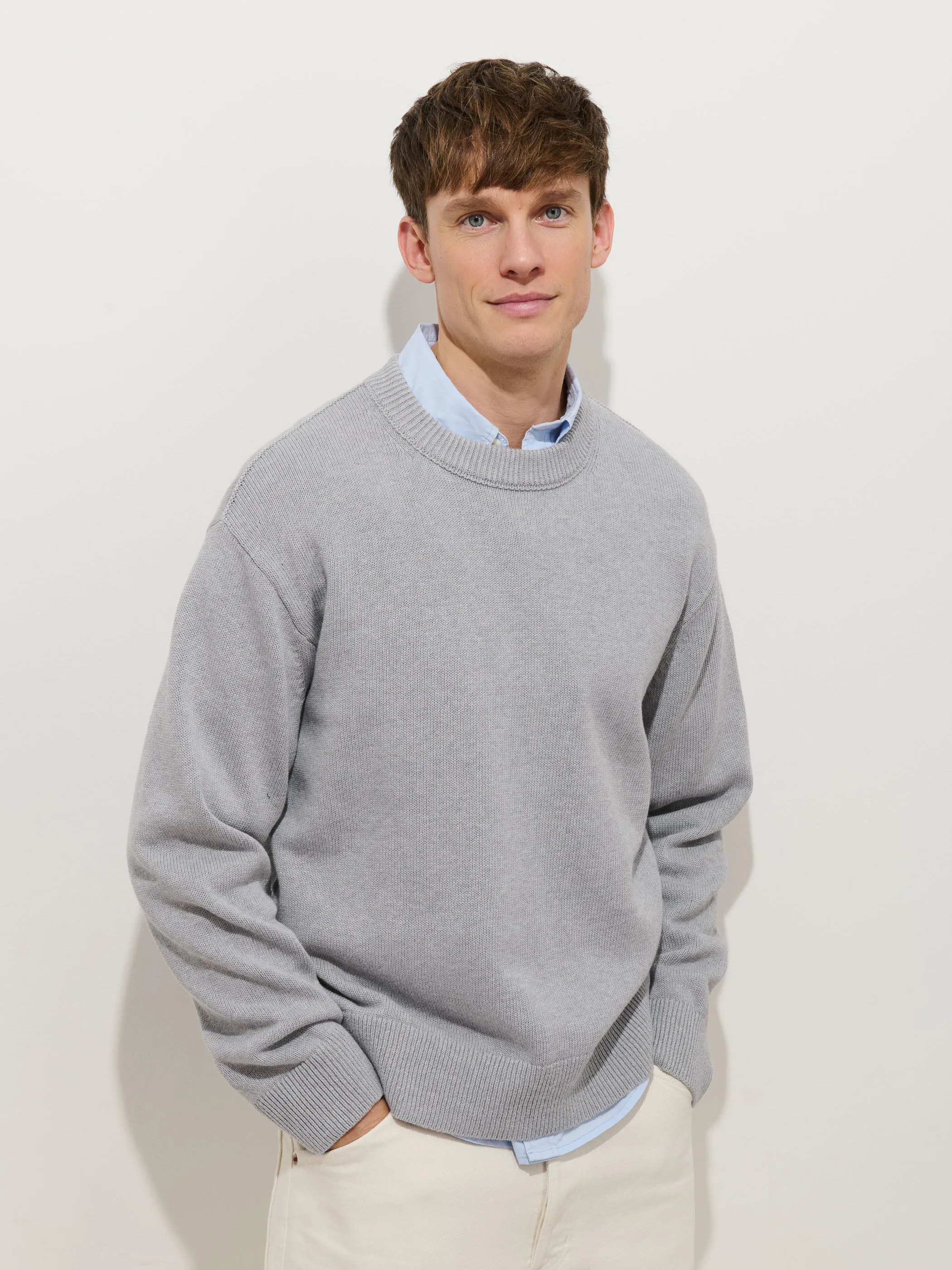 Gabriel Crewneck Sweater In Cotton Linen sold by Alex Mill product image thumbnail 4