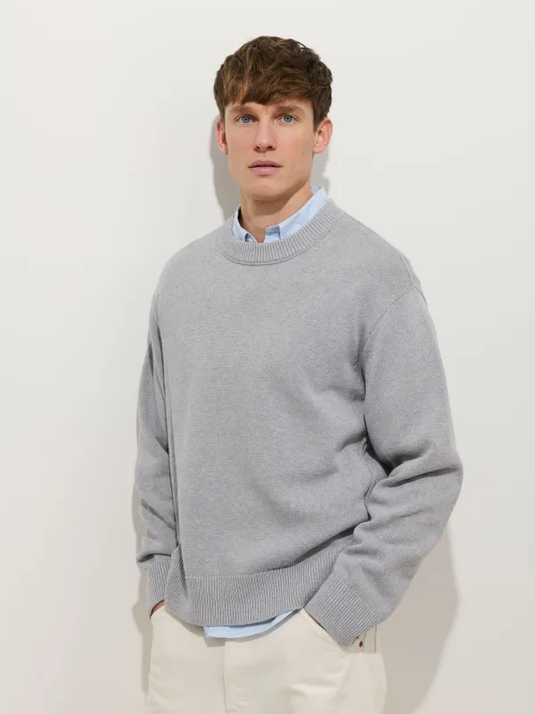 Gabriel Crewneck Sweater In Cotton Linen sold by Alex Mill