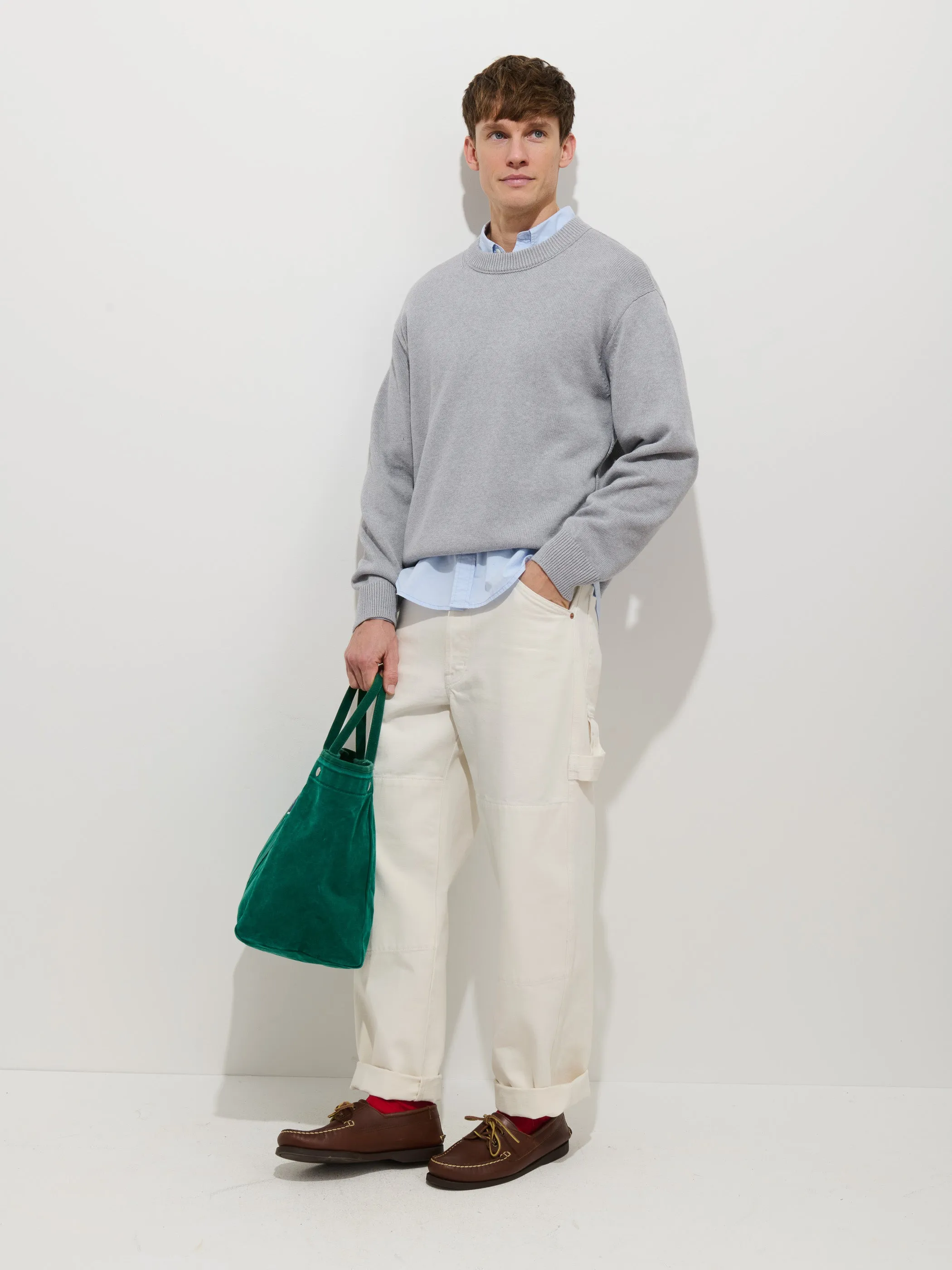 Gabriel Crewneck Sweater In Cotton Linen sold by Alex Mill product image thumbnail 3