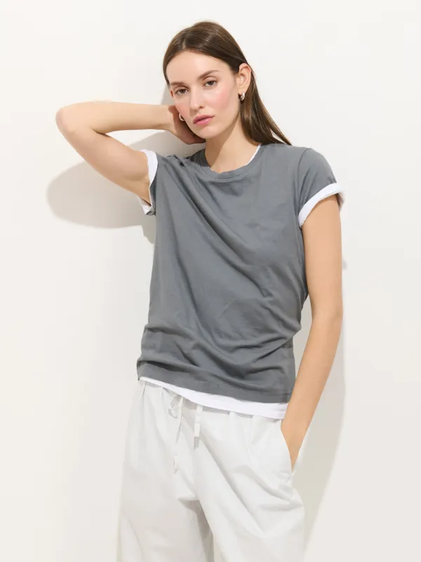 Prospect Tee In Cotton Jersey sold by Alex Mill