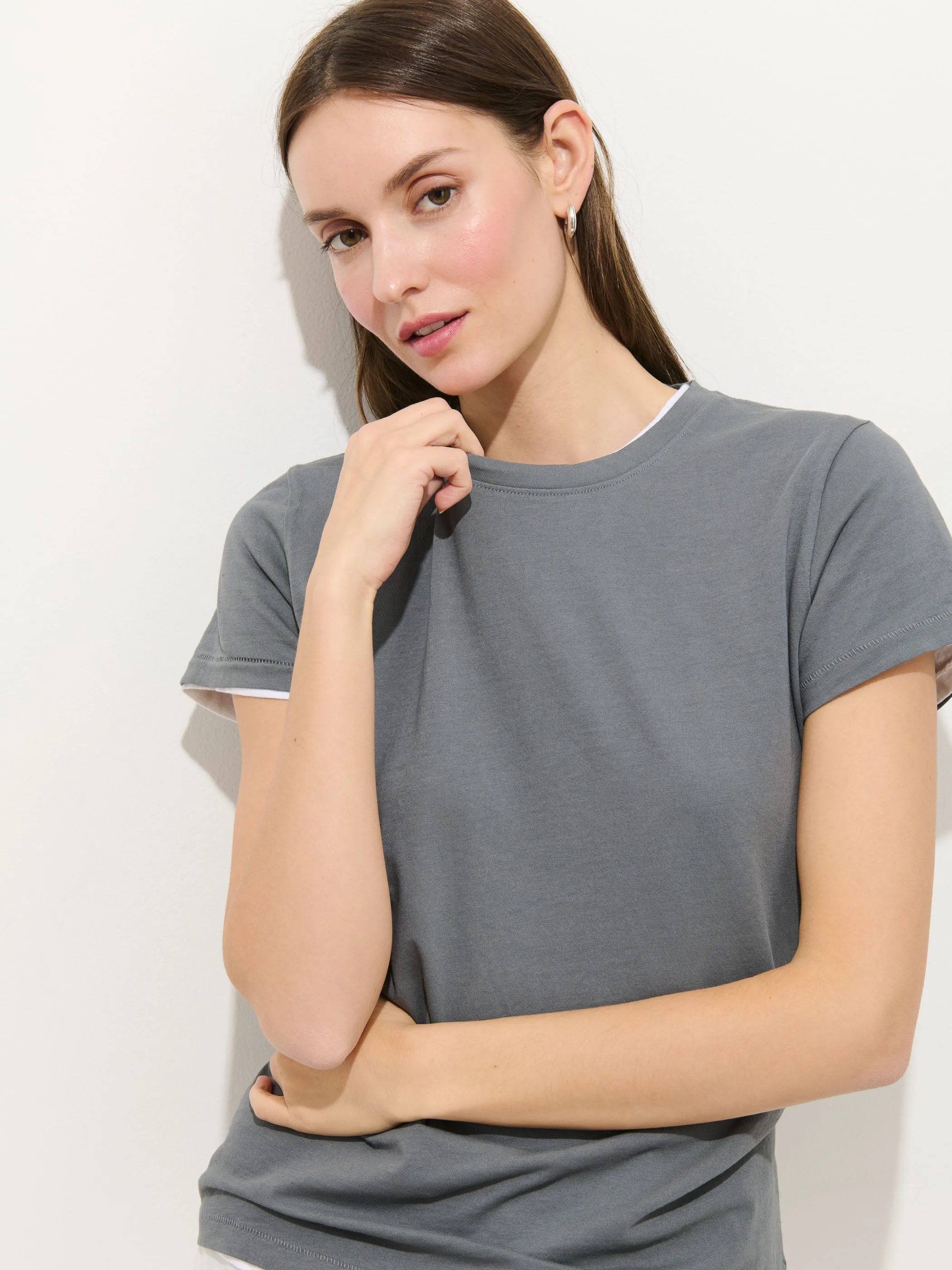 Prospect Tee In Cotton Jersey sold by Alex Mill product image thumbnail 4