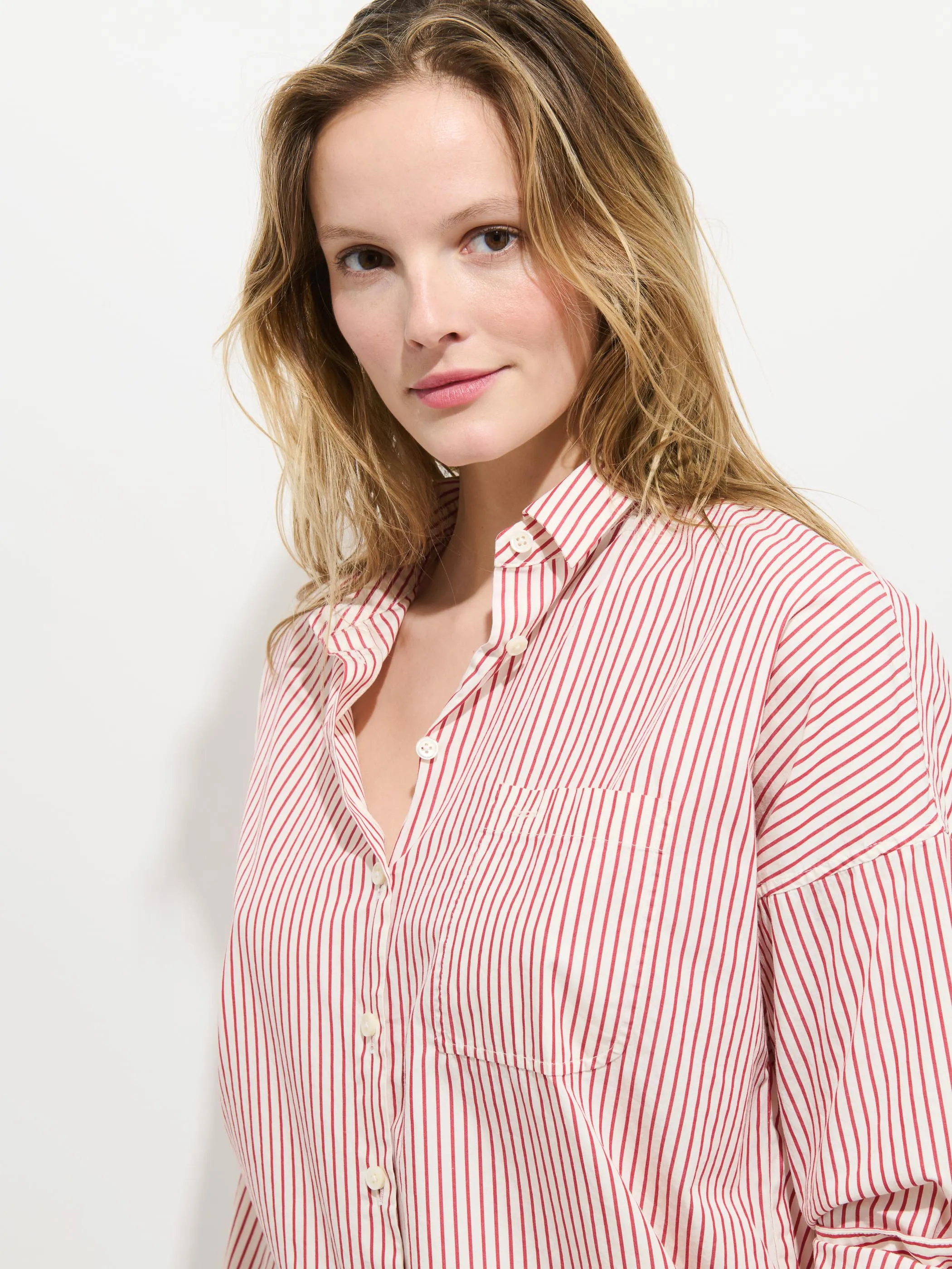 Jo Striped Shirt In Cotton Poplin sold by Alex Mill product image thumbnail 5