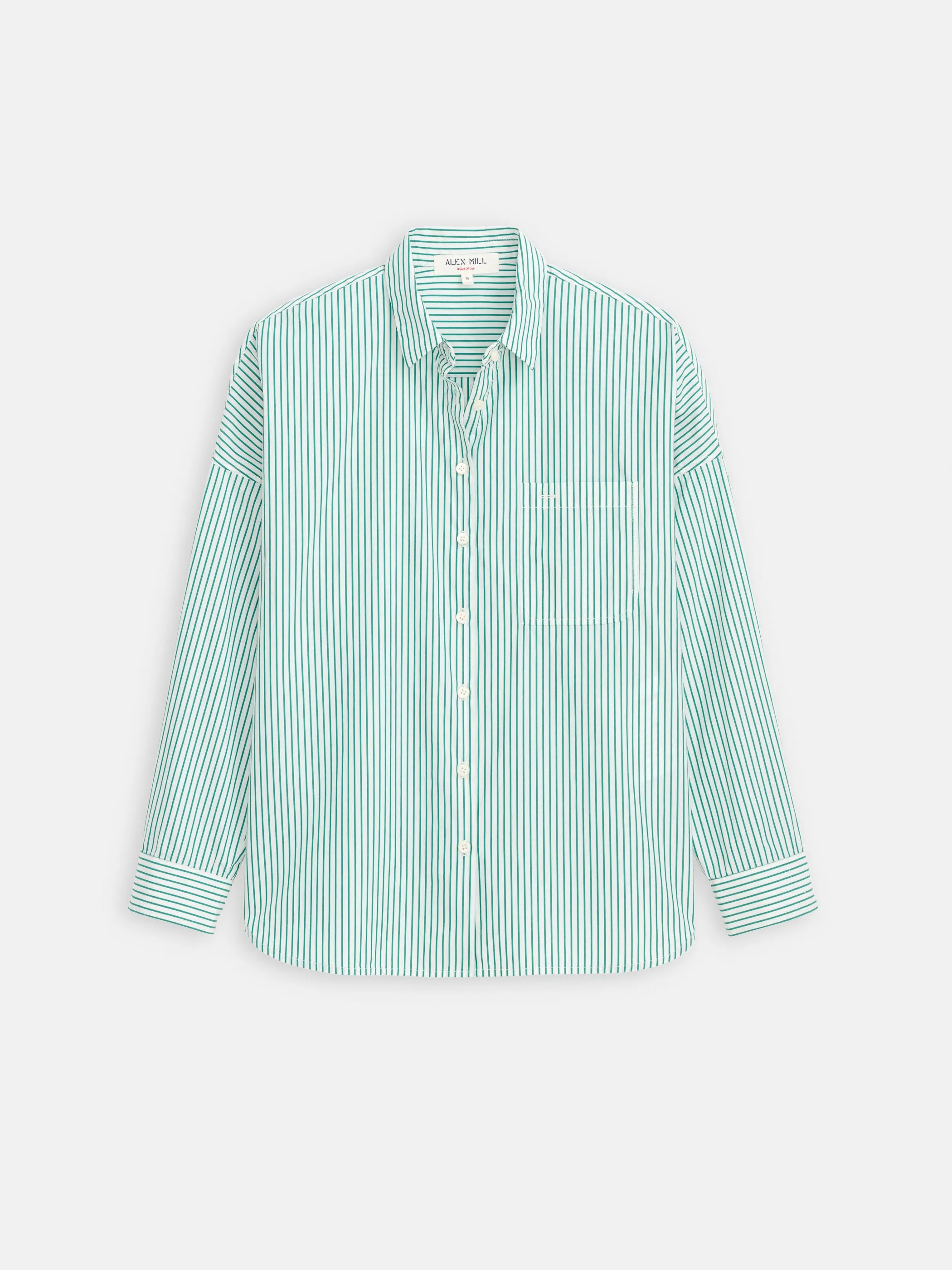 Jo Striped Shirt In Cotton Poplin sold by Alex Mill product image thumbnail 2