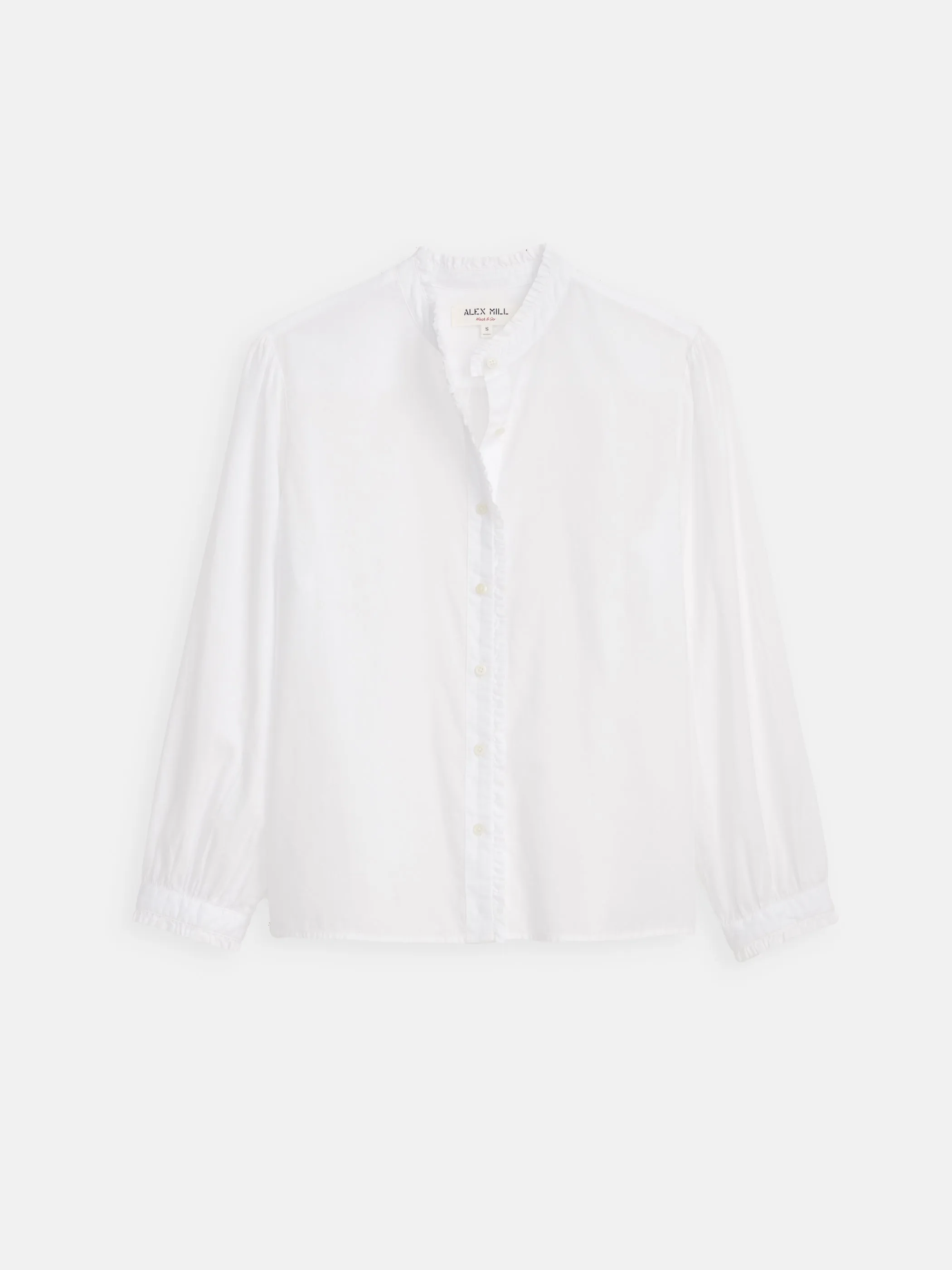 Chantilly Ruffle Shirt In Cotton Voile sold by Alex Mill product image thumbnail 2