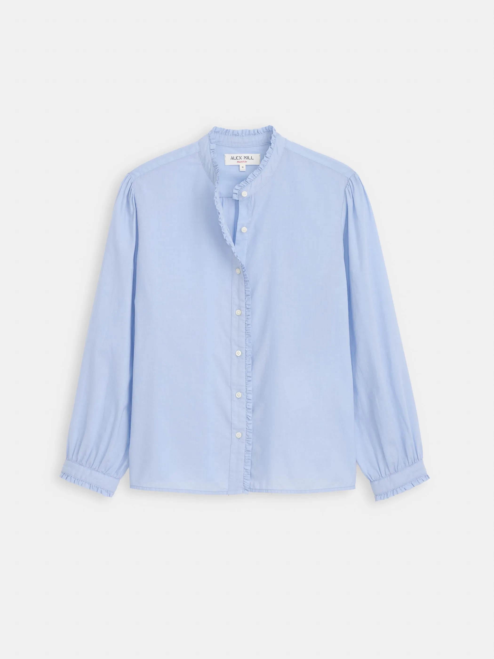 Chantilly Ruffle Shirt In Cotton Voile sold by Alex Mill product image thumbnail 2