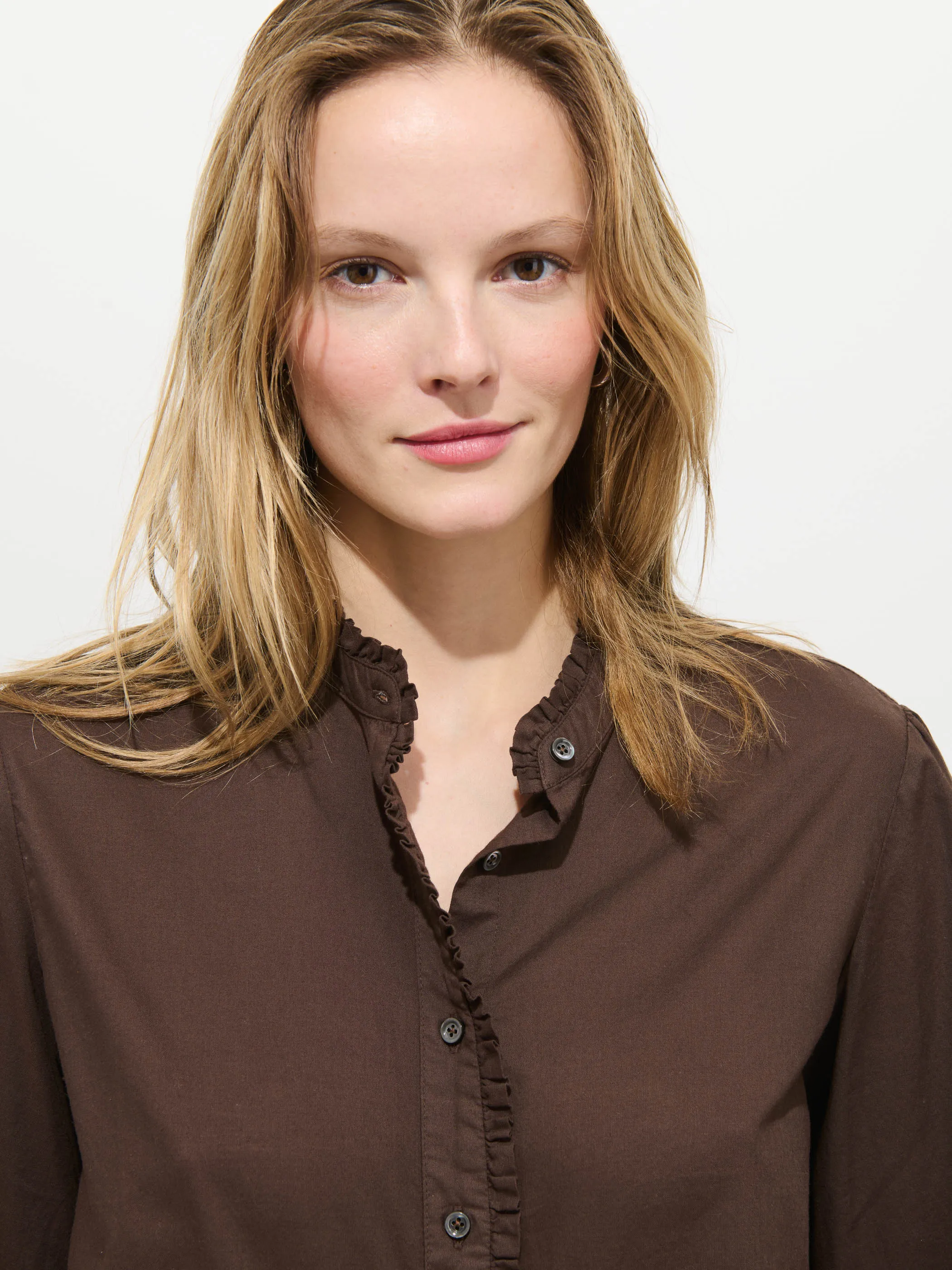 Chantilly Ruffle Shirt In Cotton Voile sold by Alex Mill product image thumbnail 5